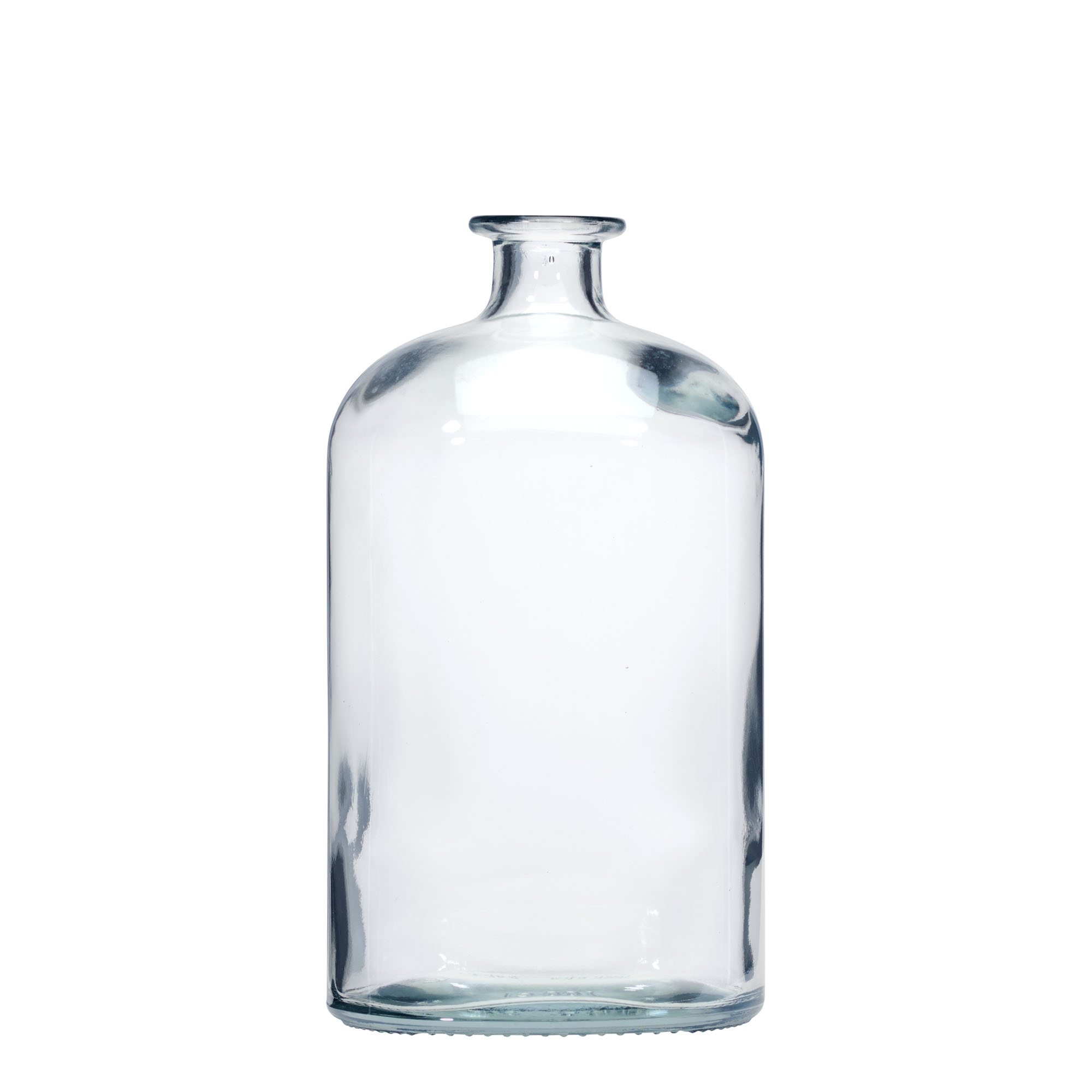 Bottiglia di vetro da 1.000 ml 'Dundee', ovale, bocca: tappo di sughero Bottiglia di vetro da 1.000 ml 'Dundee', ovale, bocca: tappo di sughero