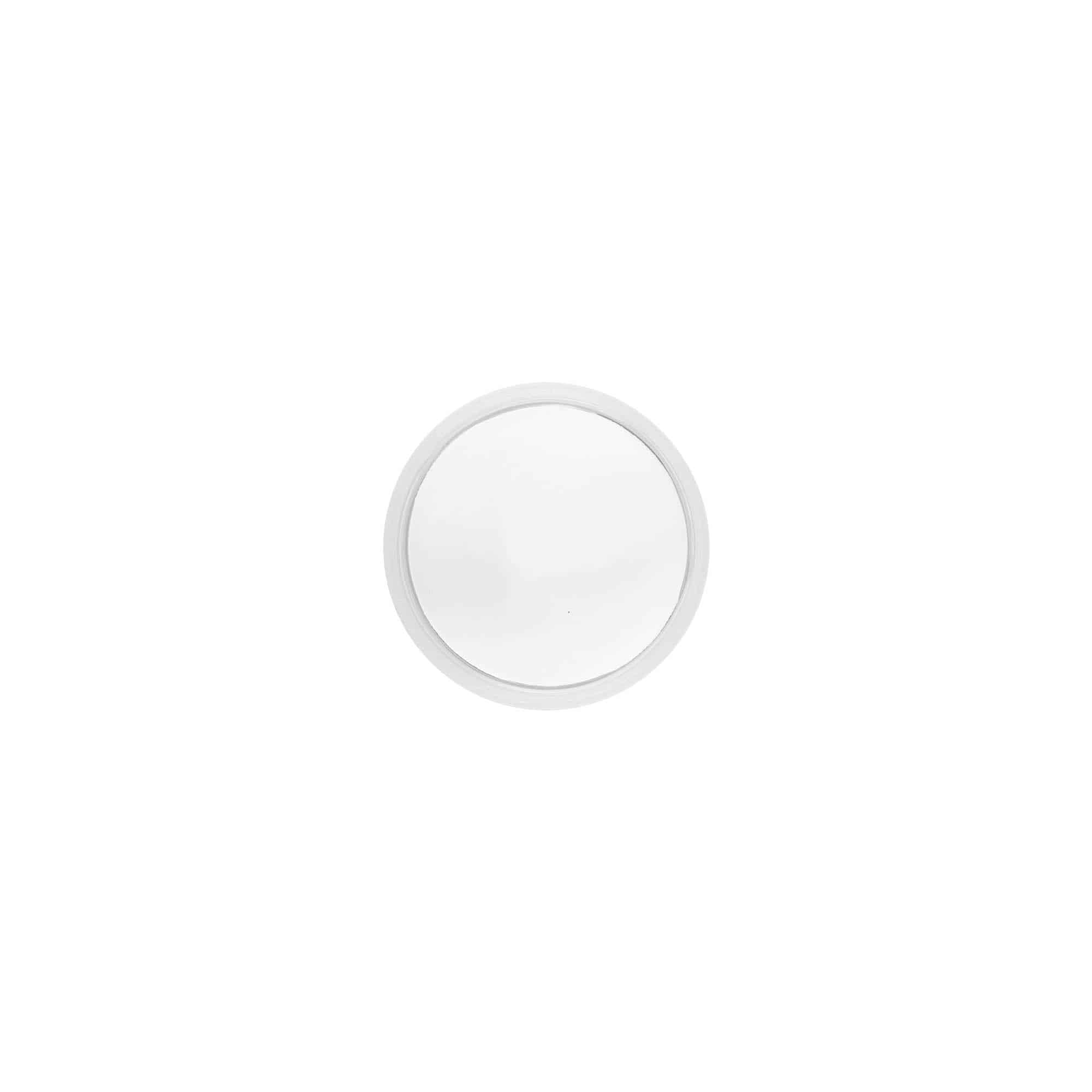 Tappo a vite 'Clear/Platinum Edition', plastica PP, bianco, per imboccatura: 40/2P