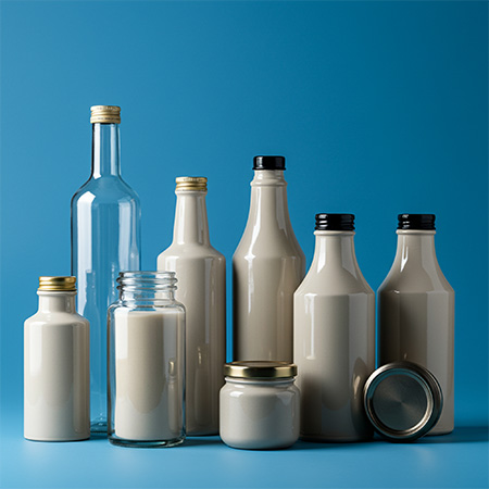 Alimentari Immagine d'atmosfera: bottiglie e bicchieri pieni