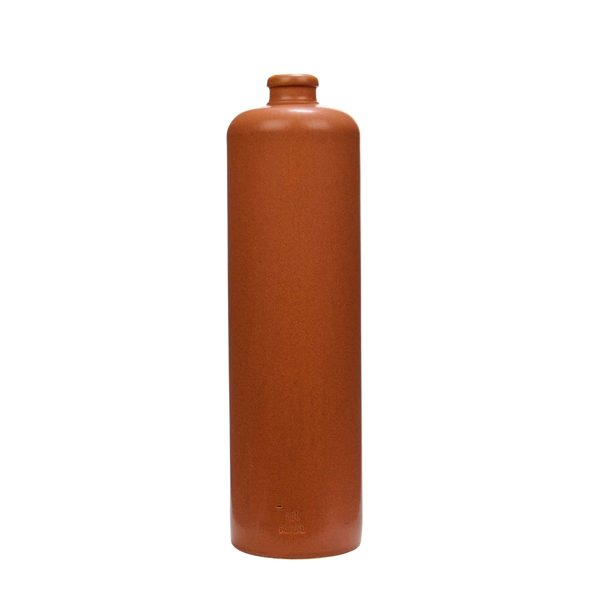 1.000 ml Bottiglia in ceramica, ceramica grès, rosso-marrone, imboccatura: fascetta 1.000 ml Bottiglia in ceramica, ceramica grès, rosso-marrone, imboccatura: fascetta