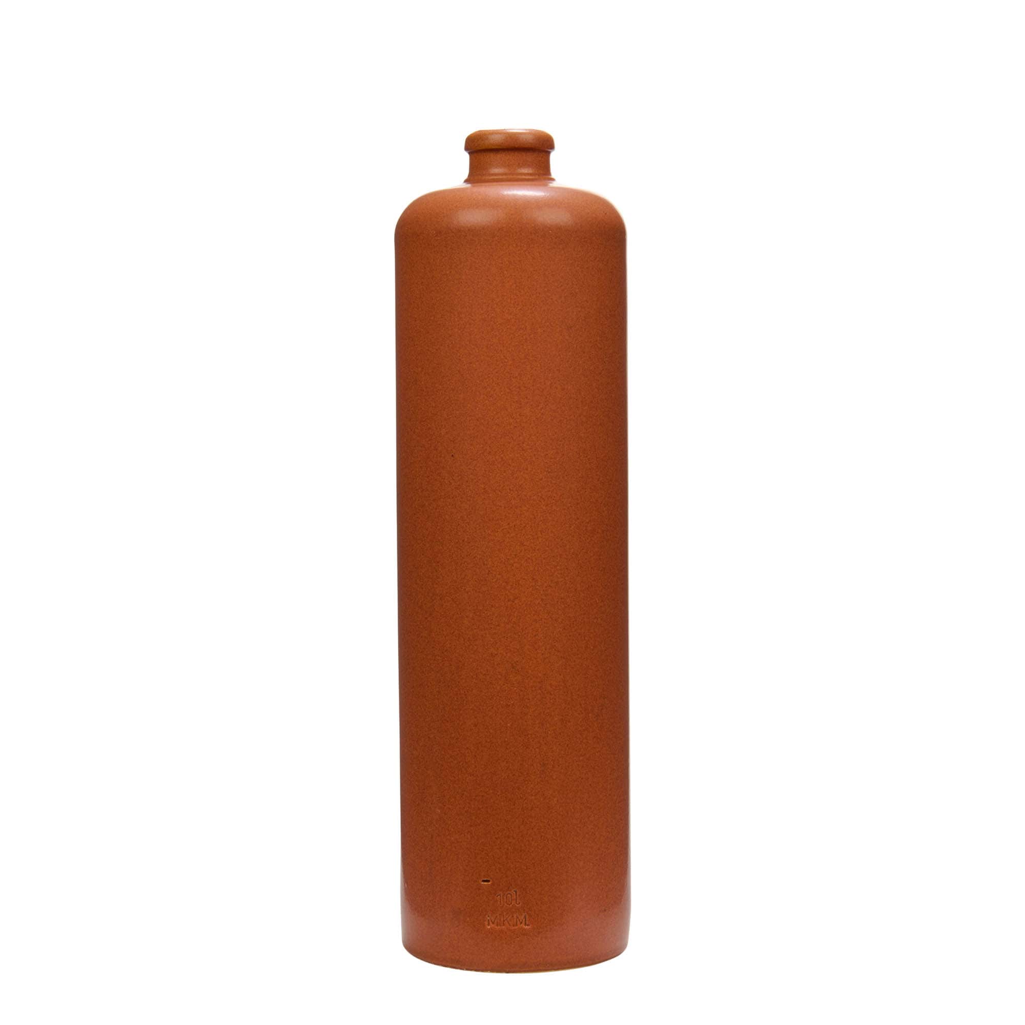 1.000 ml boccale in terracotta, gres, rosso-marrone, bocca: sughero