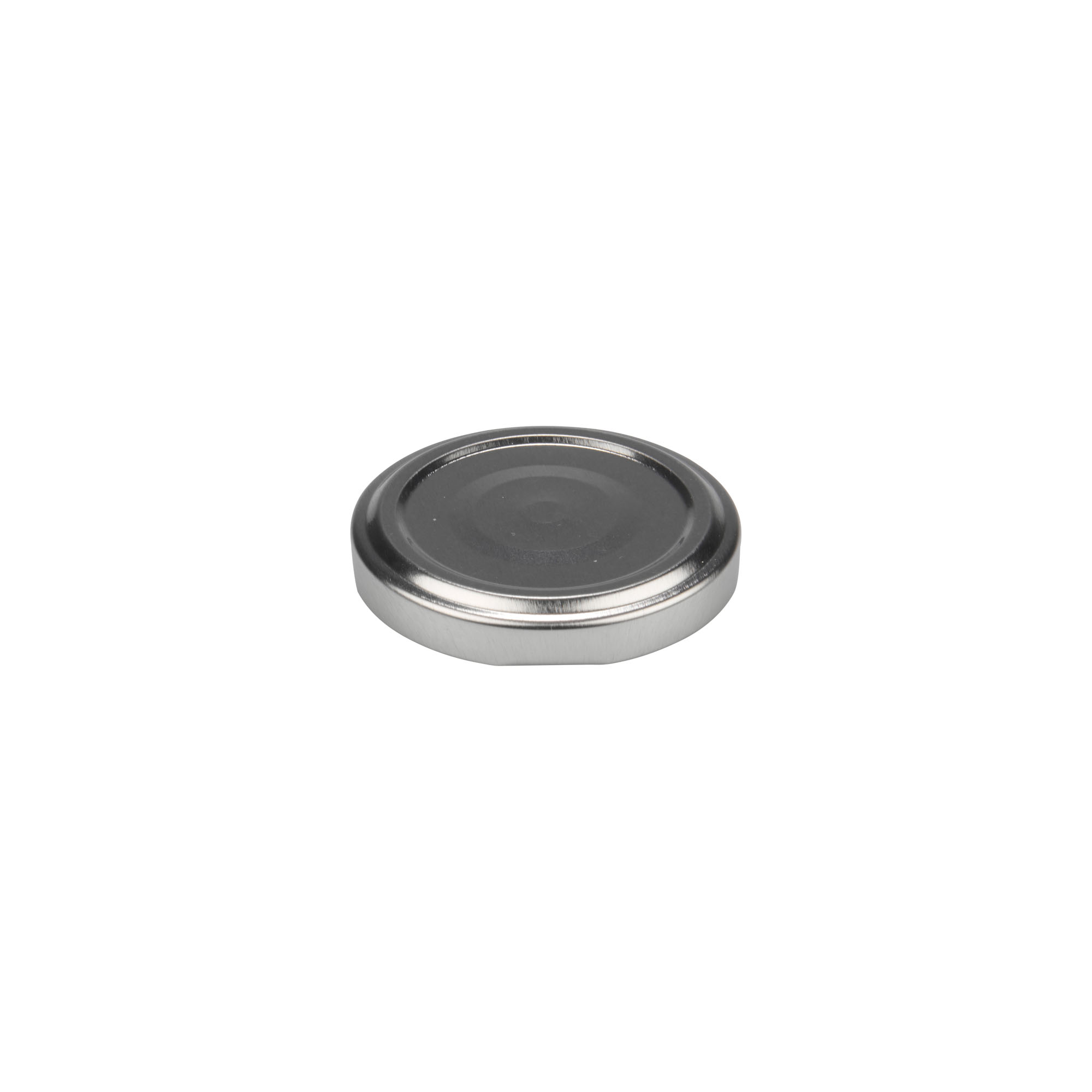 Tappo Twist-Off, lamiera bianca, argento, per bocca: TO 53