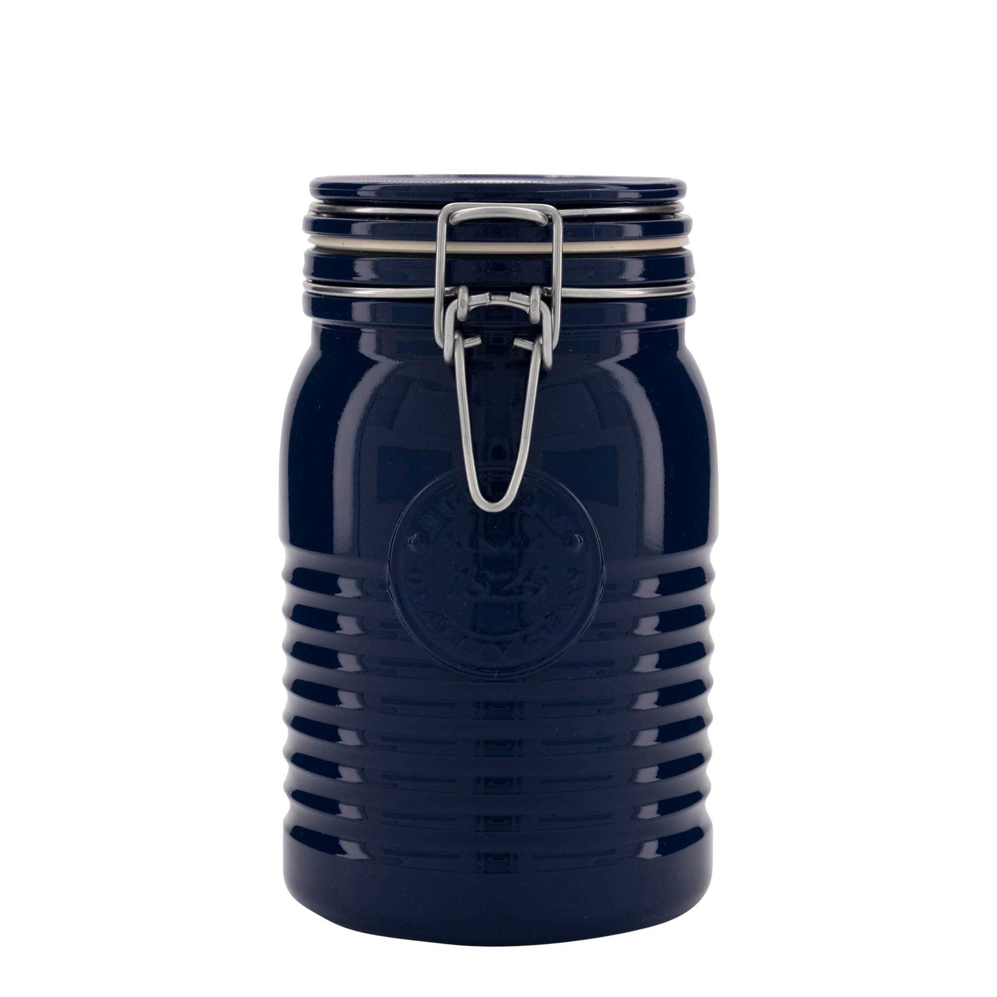 1.000 ml barattolo con chiusura a gancio 'Officina 1825', blu, apertura: chiusura a gancio