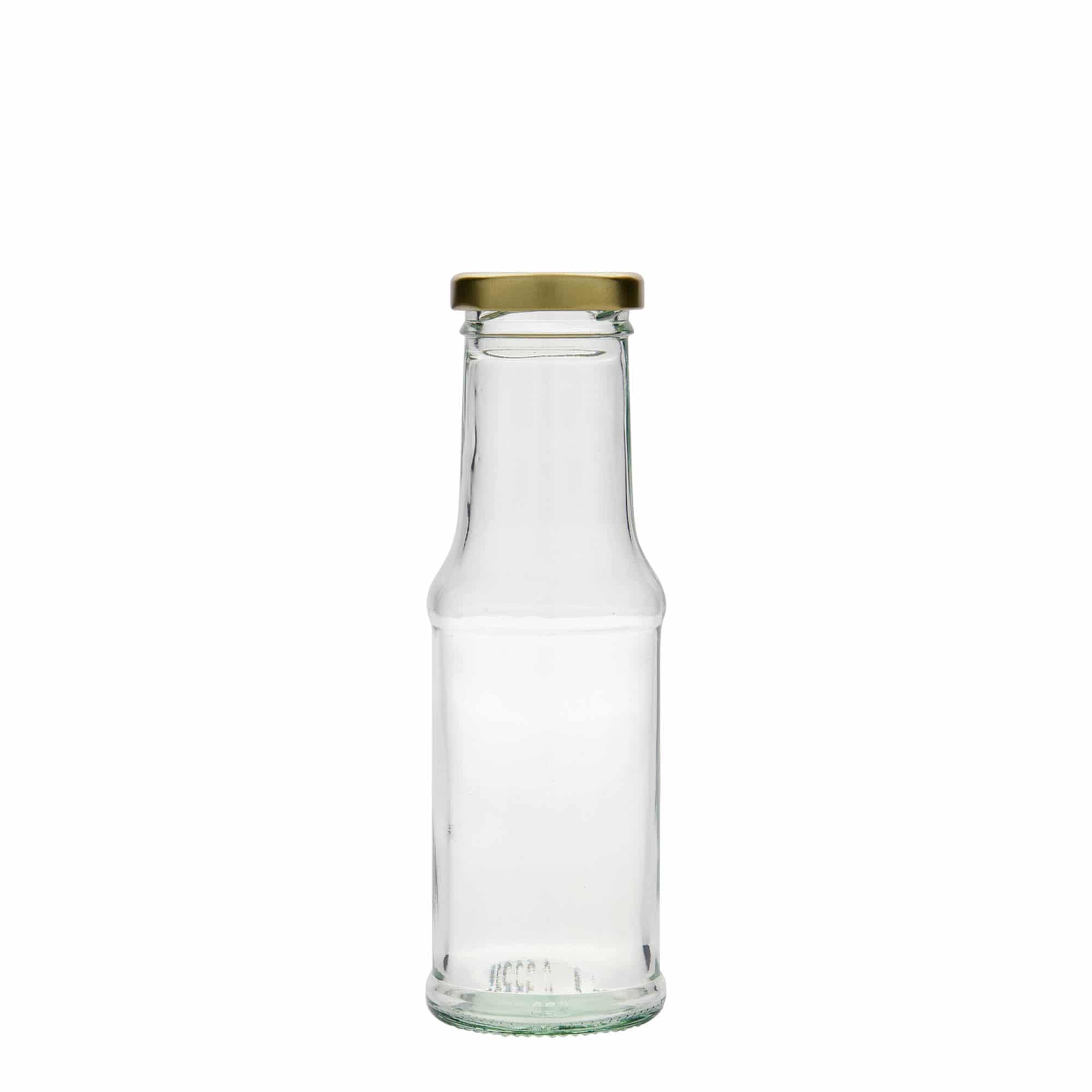 Bottiglia per salsa da 200 ml, vetro, bocca: Twist-Off (TO 43)