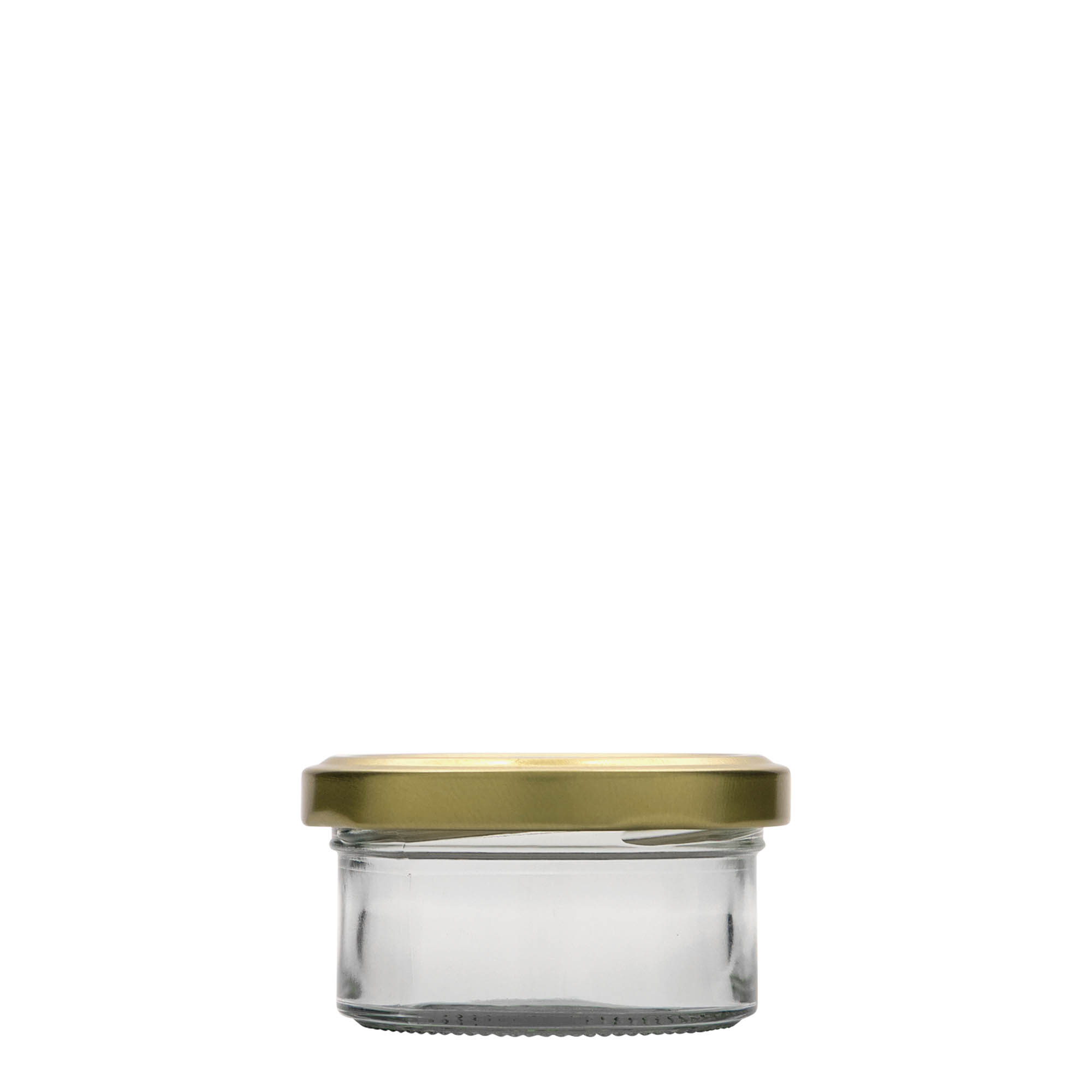 Barattolo a caduta piatto da 70 ml, bocca: Twist-Off (TO 66) Barattolo a caduta piatto da 70 ml, bocca: Twist-Off (TO 66)