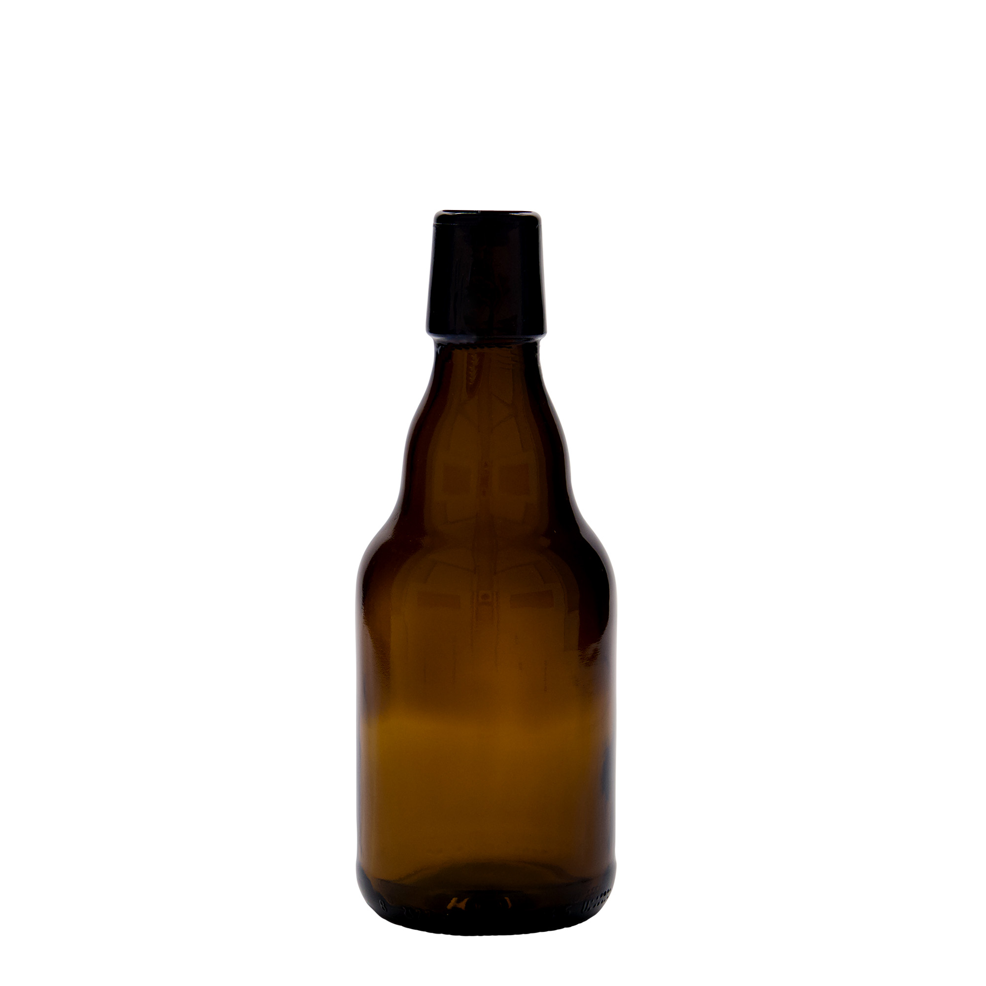 Bottiglia di birra da 330 ml 'Steinie', vetro, marrone, bocca: chiusura a leva Bottiglia di birra da 330 ml 'Steinie', vetro, marrone, bocca: chiusura a leva