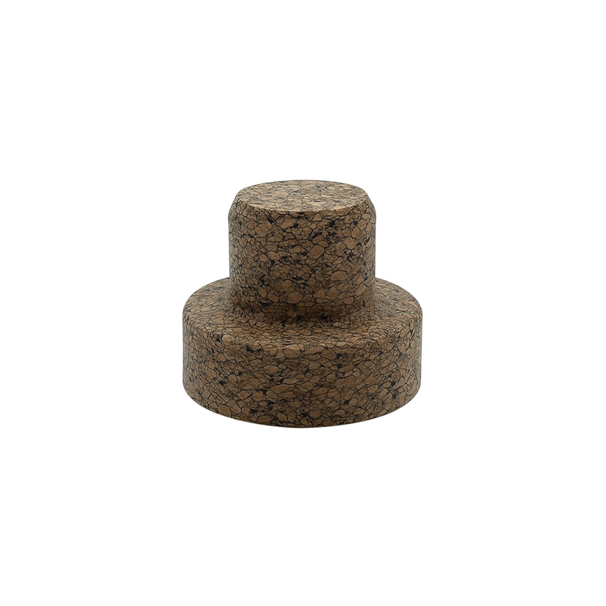 Tappo con impugnatura 'Sharp' 22,5 mm, Corkcoal, per bocca: tappo a disco in sughero