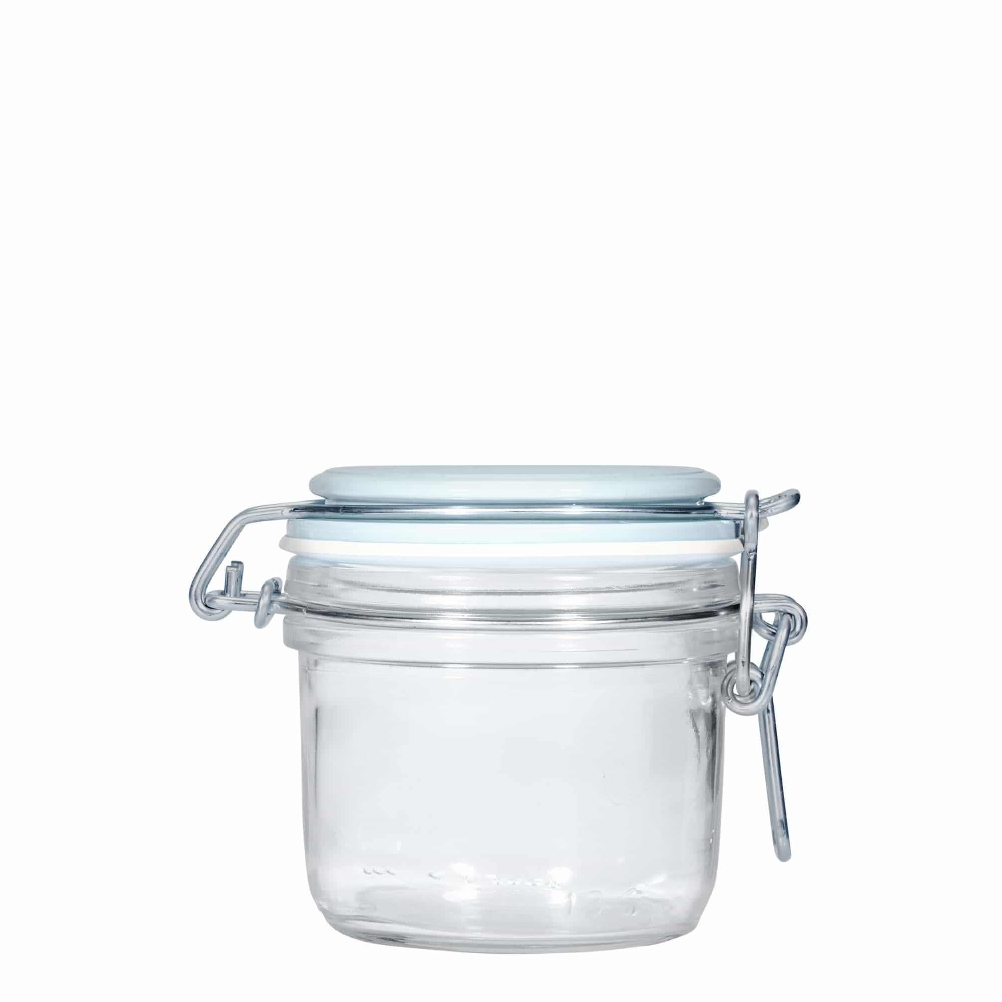 Barattolo con chiusura a leva da 200 ml 'Fido', blu, bocca: chiusura a leva