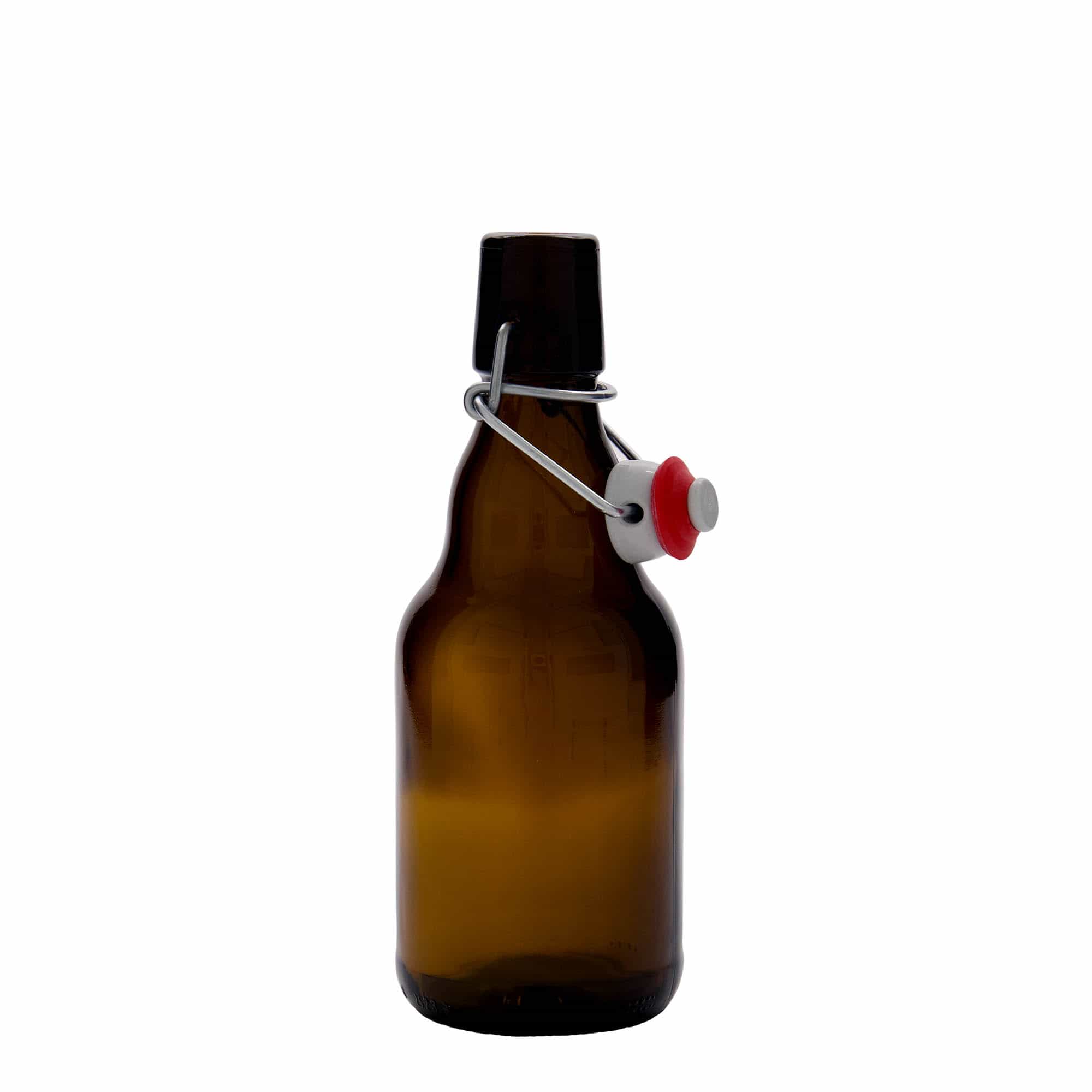 Bottiglia di birra da 330 ml 'Steinie', vetro, marrone, bocca: chiusura a leva