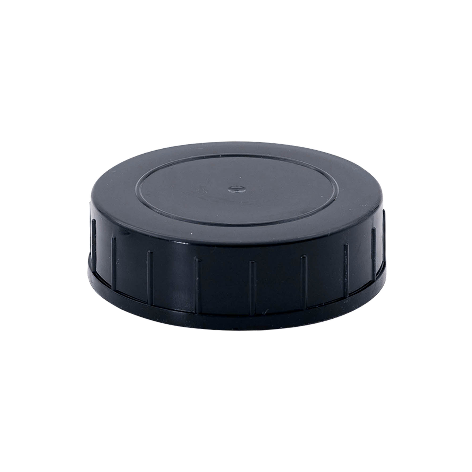 Tappo a vite, plastica PP, nero, per bocca: DIN 55 Tappo a vite, plastica PP, nero, per bocca: DIN 55