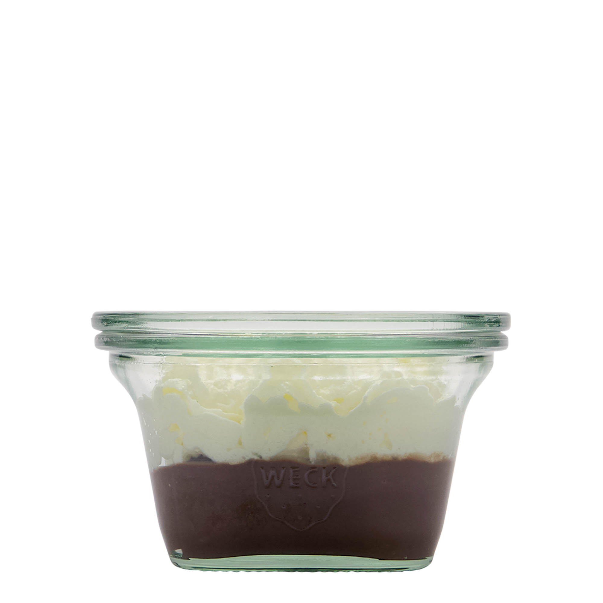 290 ml WECK-Quadroglas, quadrato, bocca: bordo arrotondato