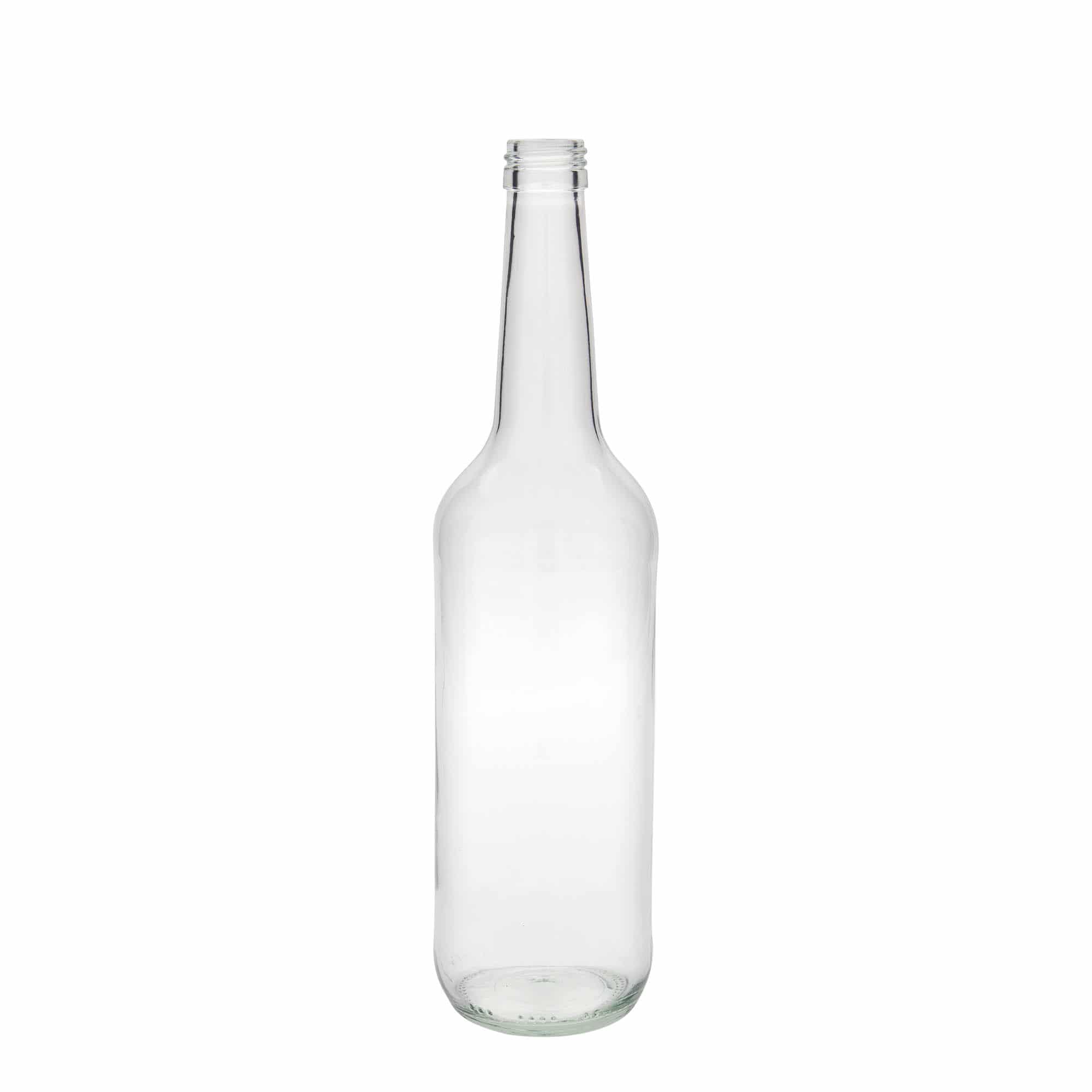 700 ml Bottiglia di vetro a collo dritto, imboccatura: PP 28