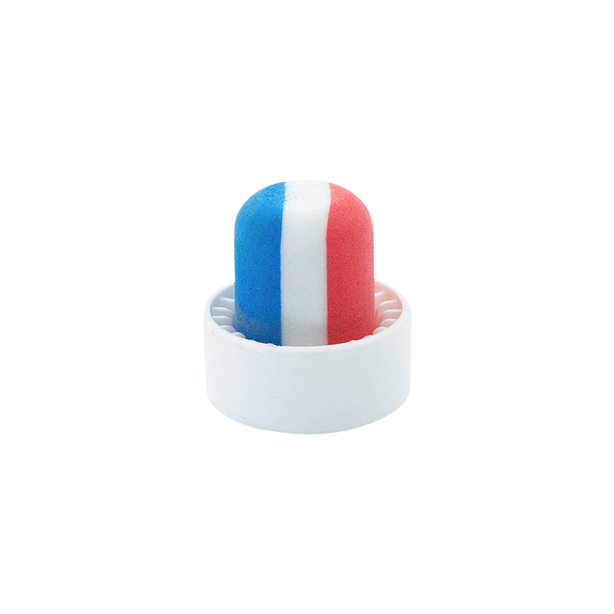 Tappo a vite 19 mm 'Francia', plastica, multicolore, per bocca: sughero