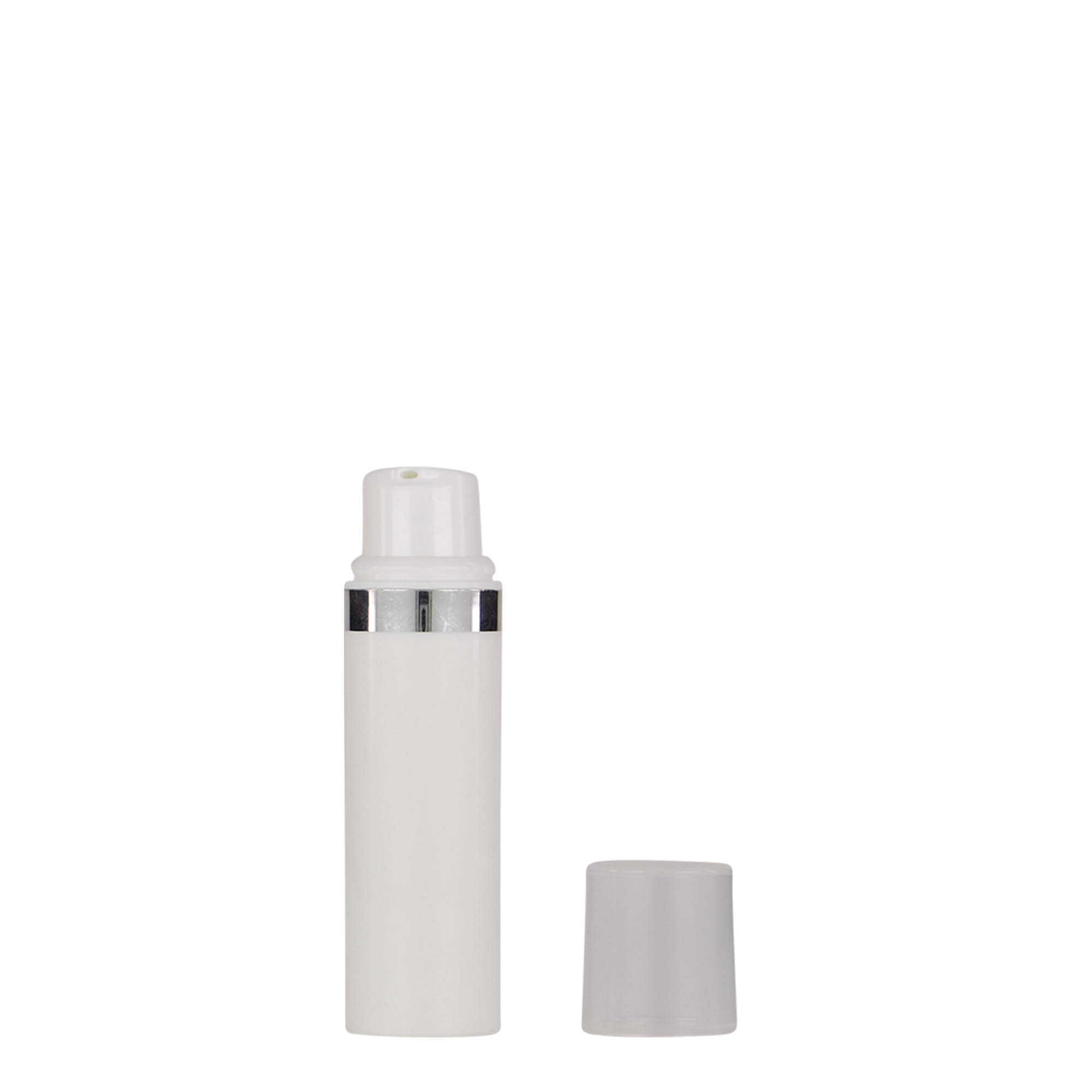 Dispenser Airless da 10 ml 'Nano', plastica PP, bianco Dispenser Airless da 10 ml 'Nano', plastica PP, bianco
