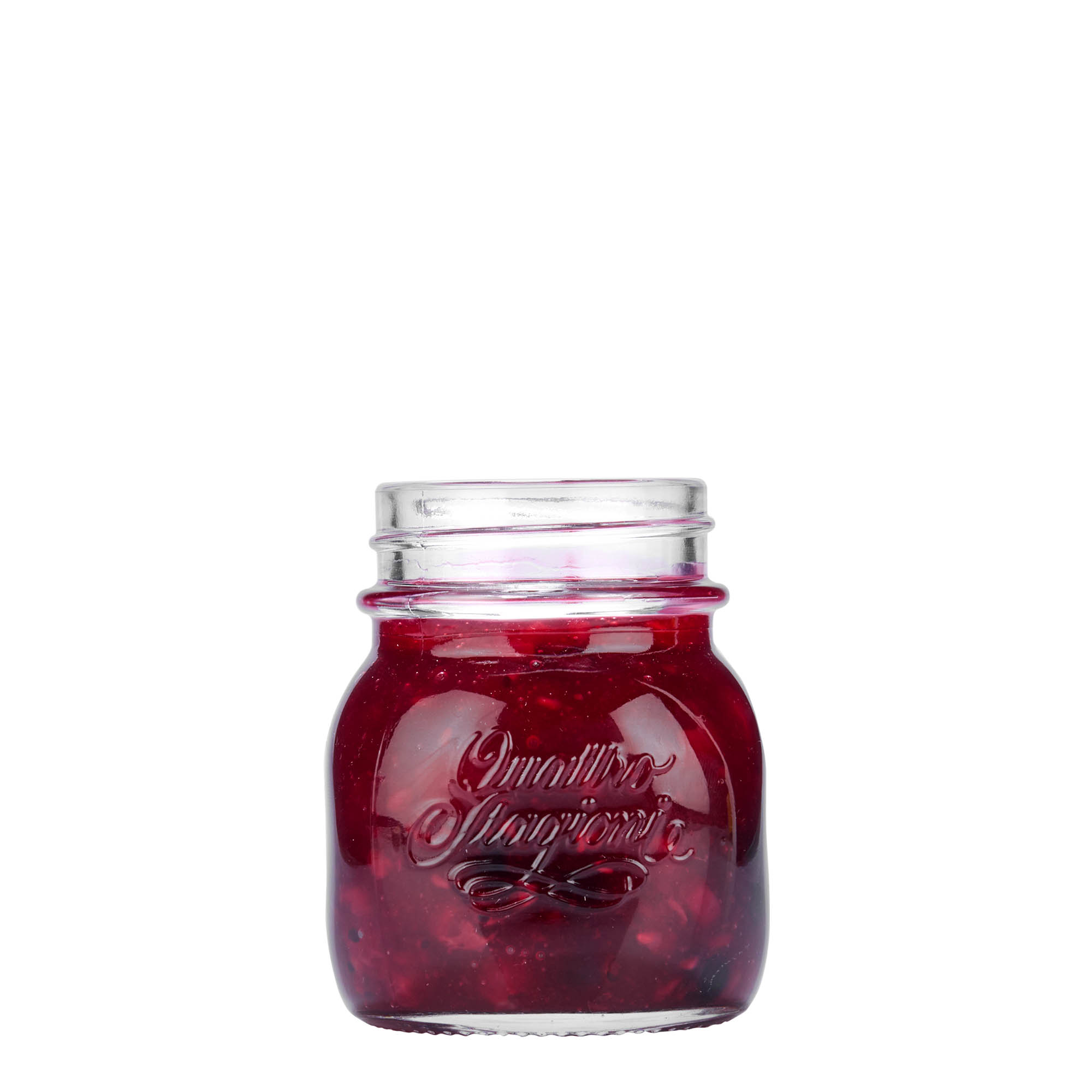 Vetro da 150 ml 'Quattro Stagioni', bocca: chiusura a vite Vetro da 150 ml 'Quattro Stagioni', bocca: chiusura a vite