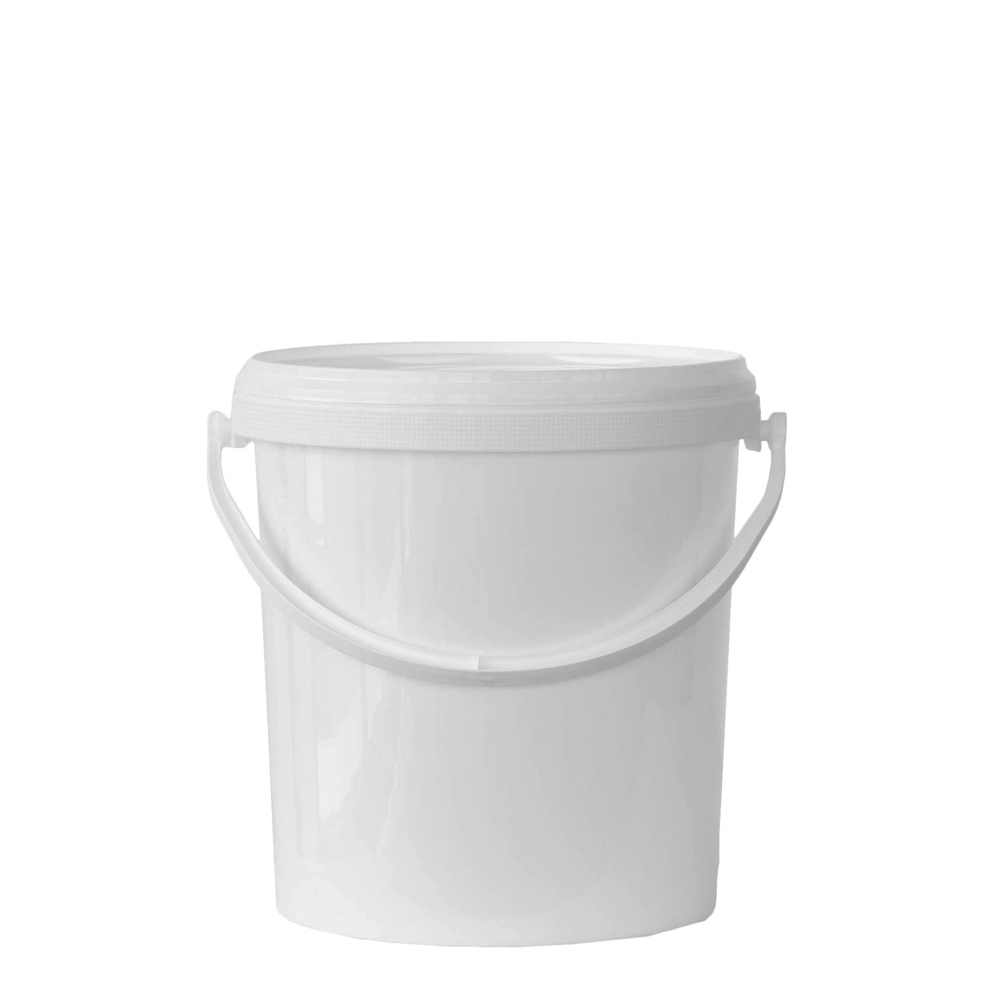 Secchio da 6 l, plastica PP, bianco Secchio da 6 l, plastica PP, bianco