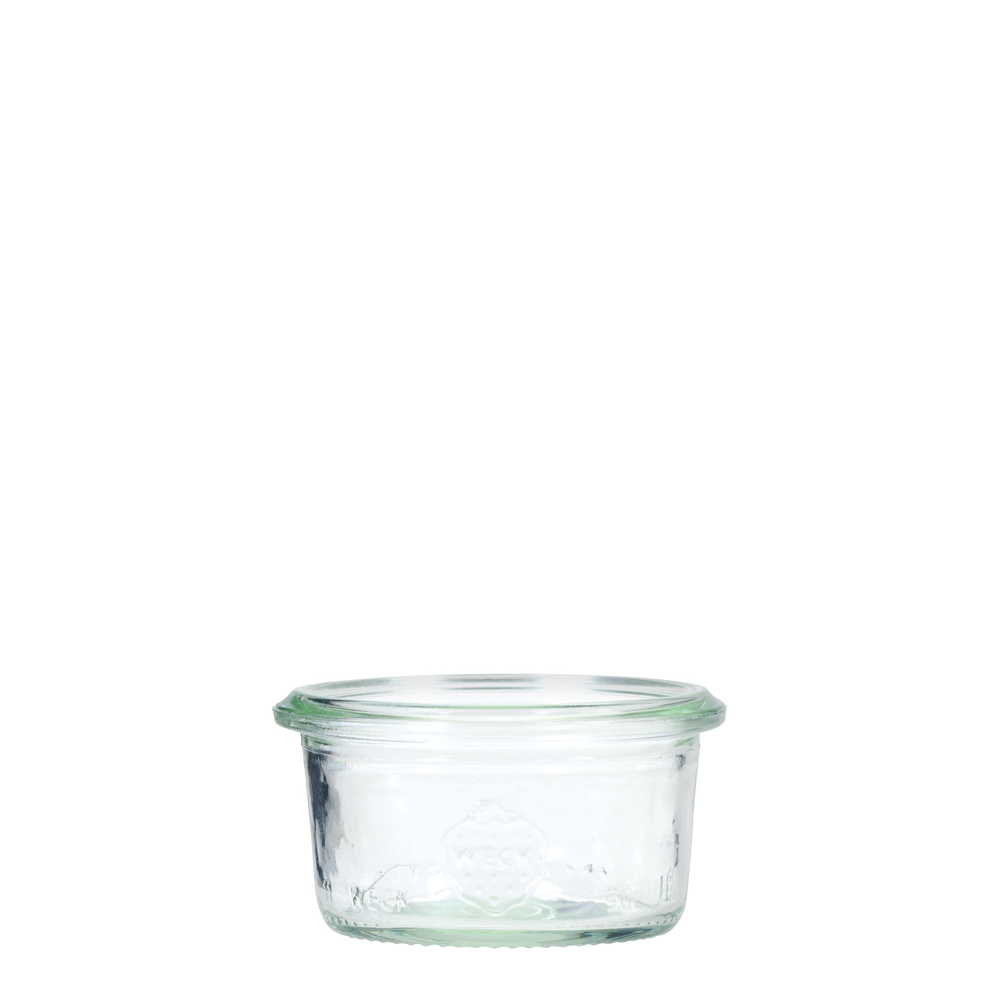 12x 50 ml vaso WECK a bocca larga con coperchio in vetro RR 60