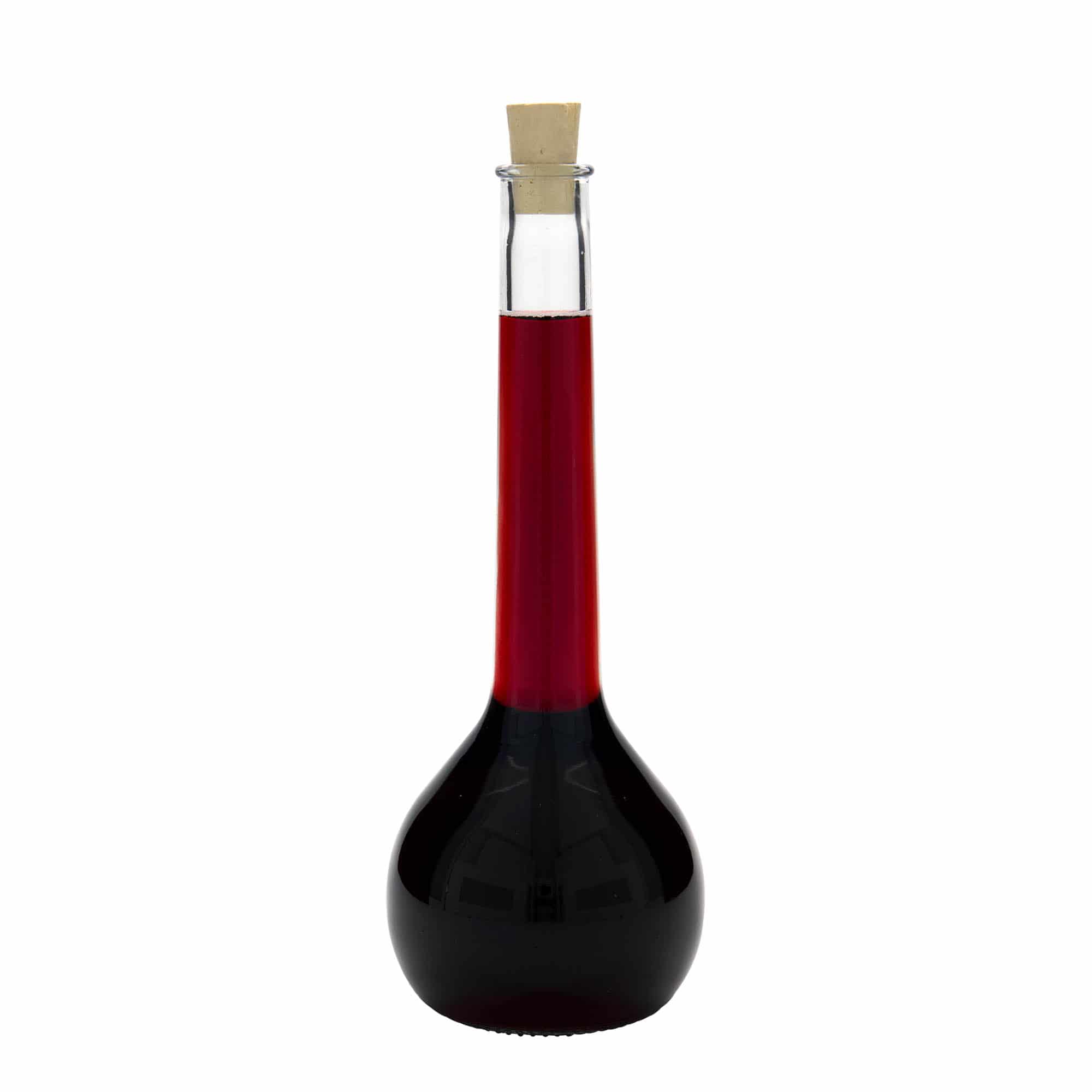 500 ml Bottiglia di vetro 'Tulipano', imboccatura: fascetta