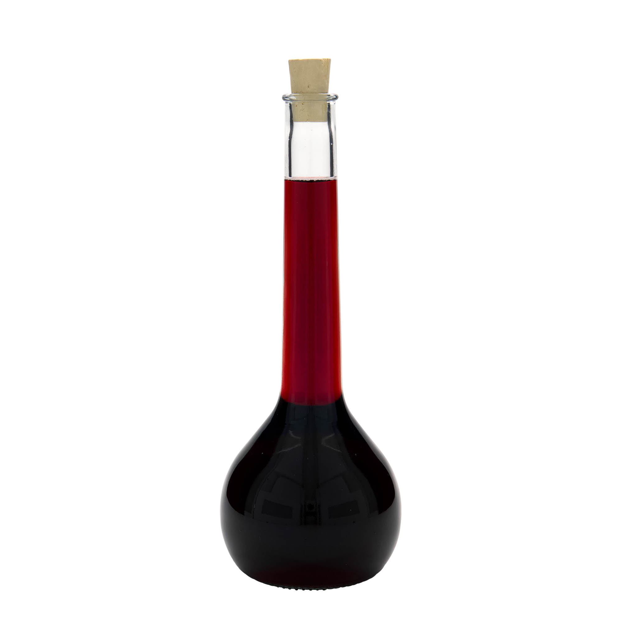 Bottiglia di vetro da 500 ml 'Tulipano', bocca: sughero