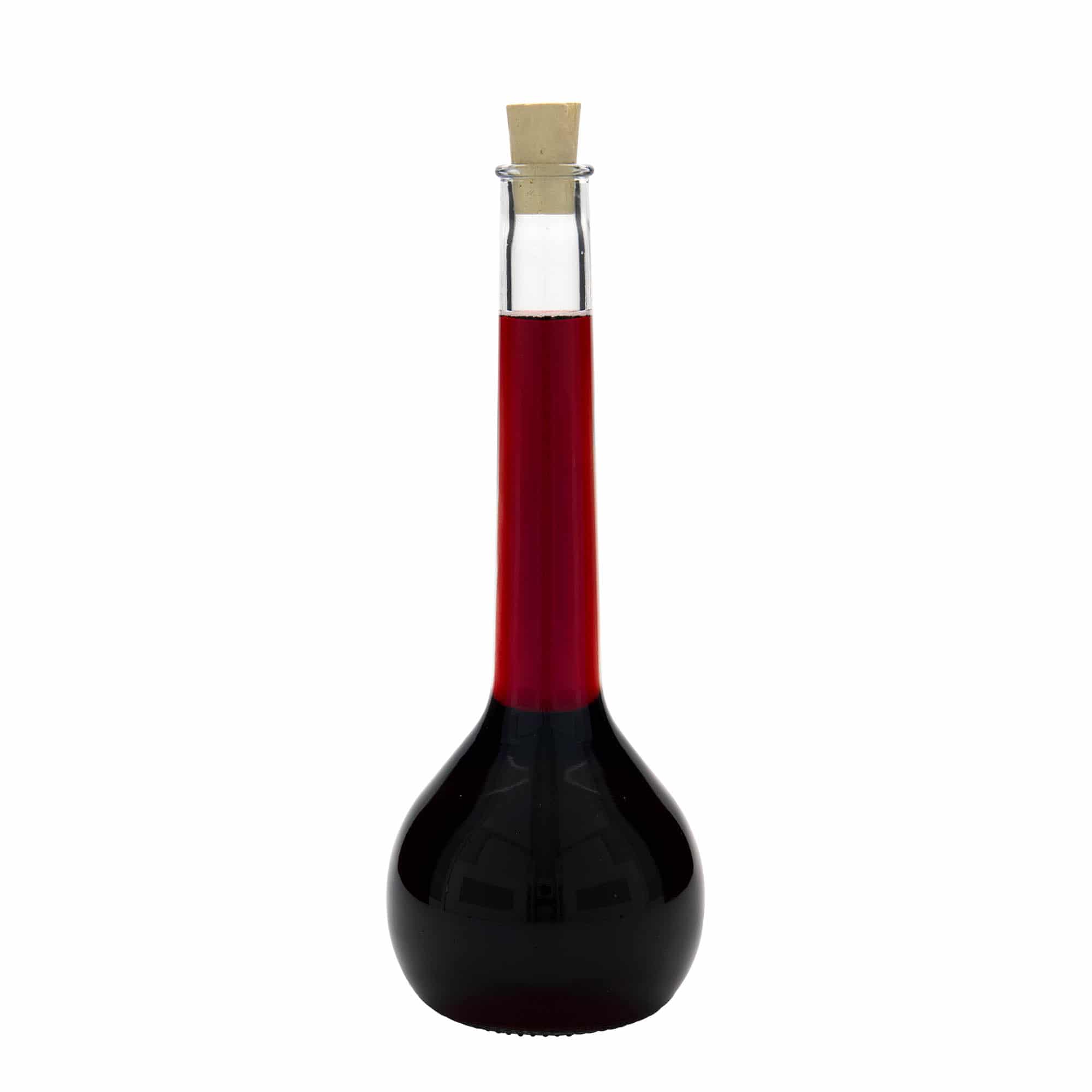 Bottiglia di vetro da 500 ml 'Tulipano', bocca: sughero