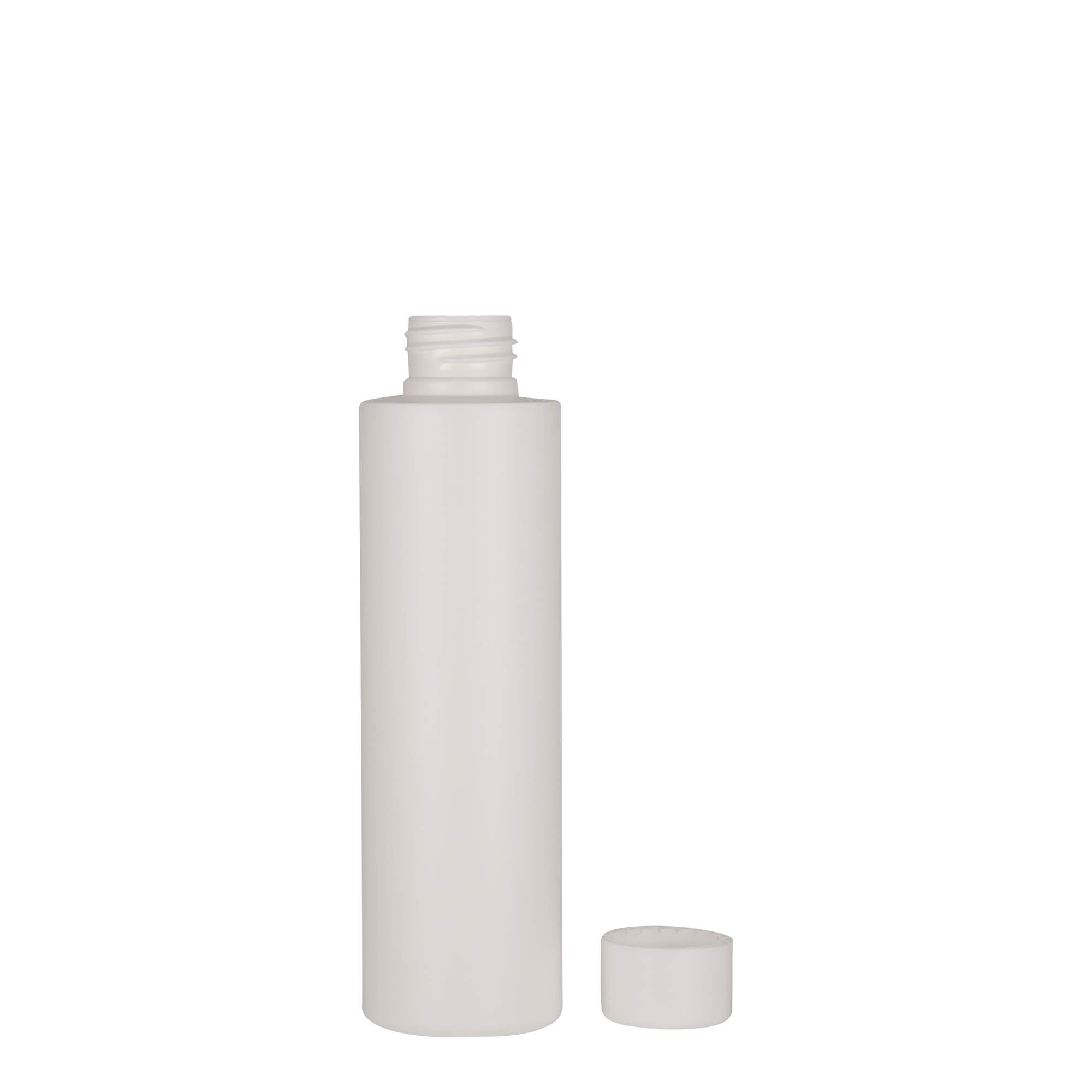 Bottiglia in plastica da 150 ml 'Pipe', HDPE, bianca, bocca: 24/410 Bottiglia in plastica da 150 ml 'Pipe', HDPE, bianca, bocca: 24/410