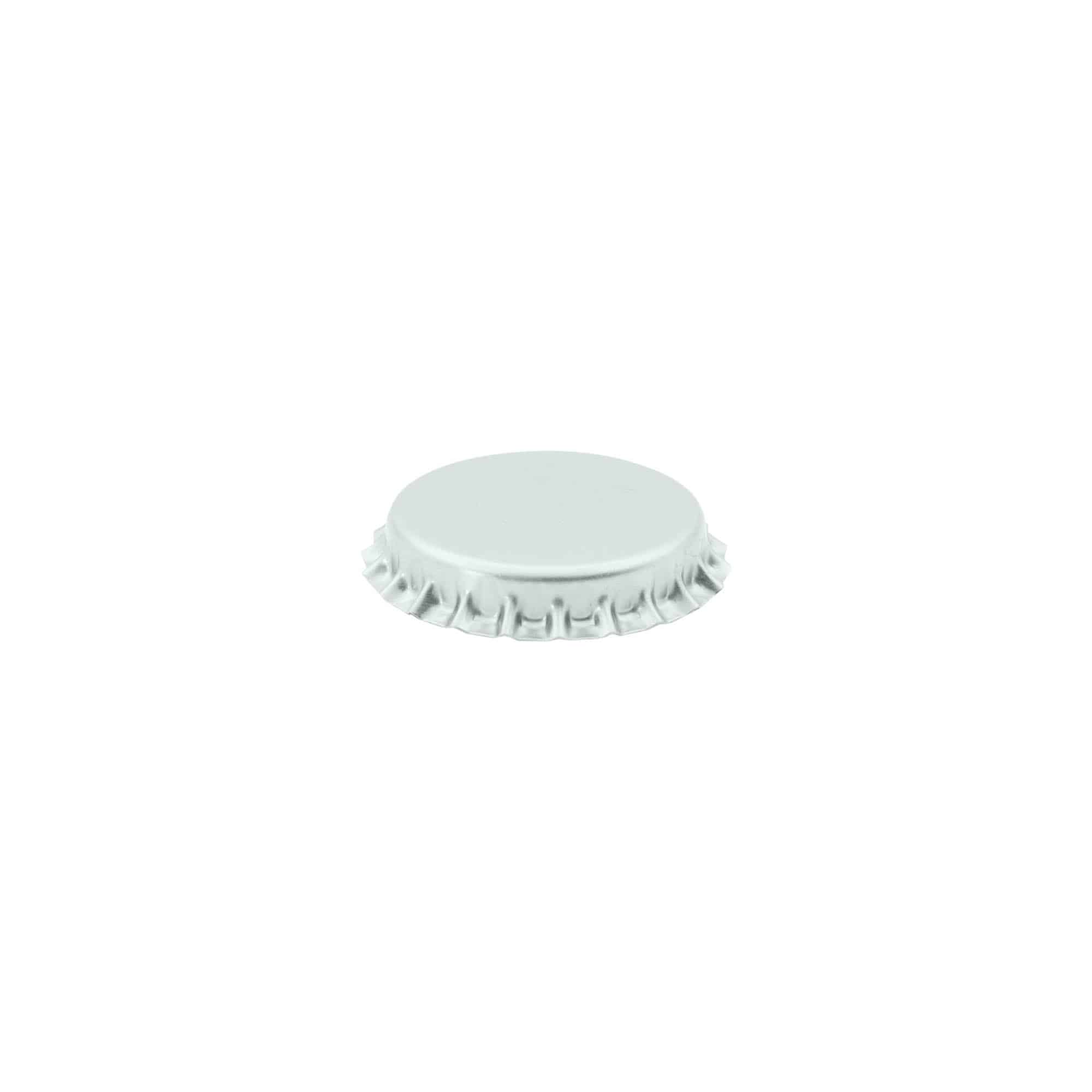 Tappo a corona 29 mm, metallo, argento
