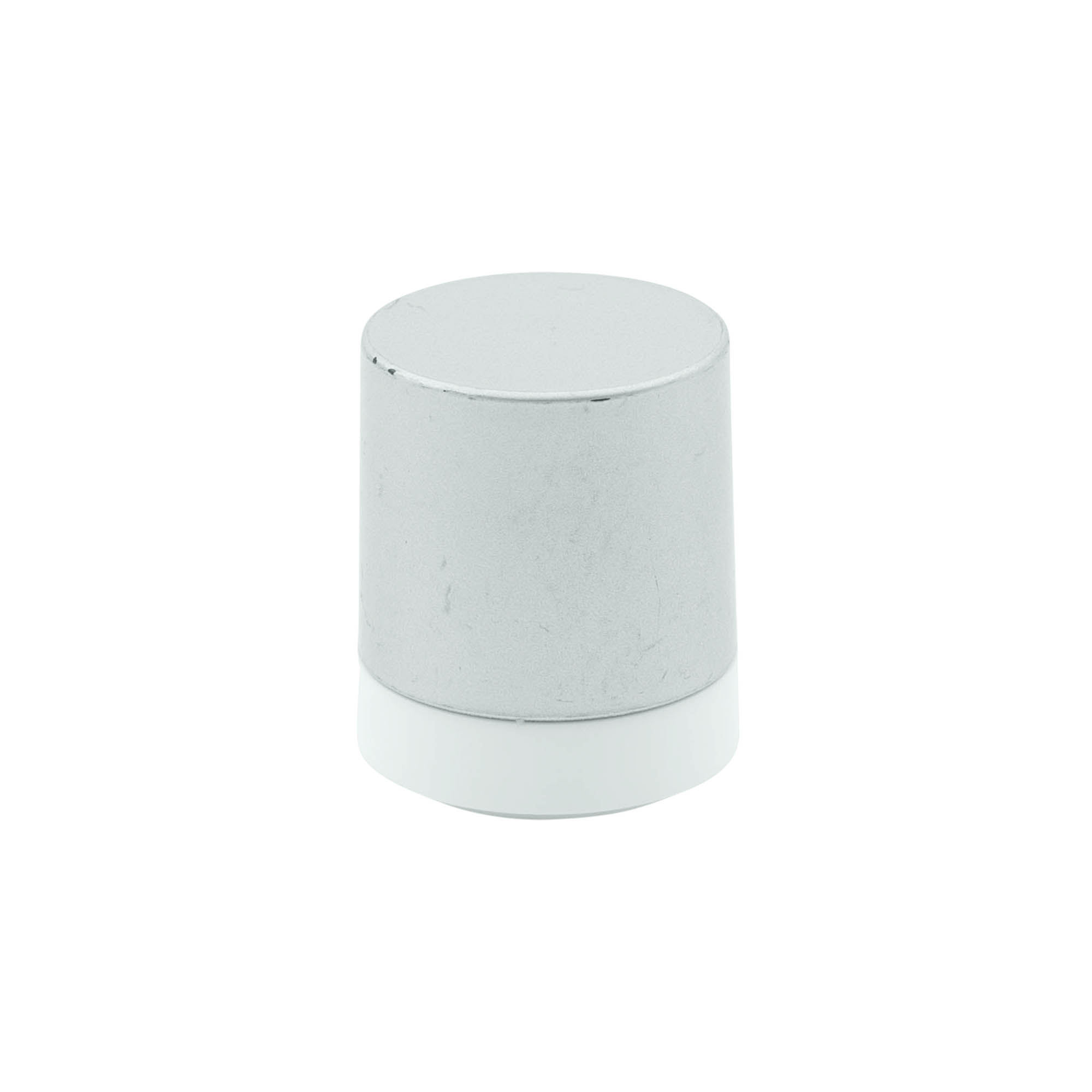 Testa pompa dosatrice airless 'Micro', plastica PP, argento