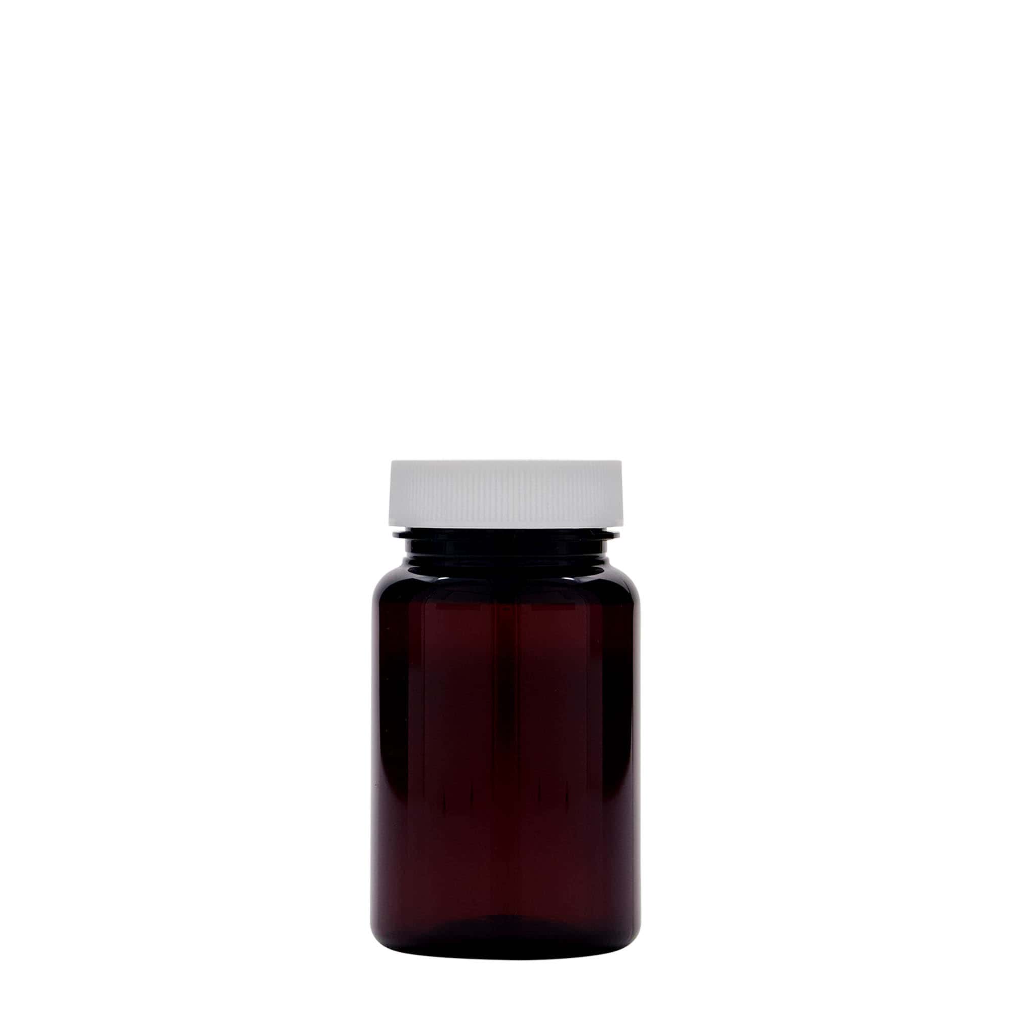 75 ml PET-Packer, plastica, marrone, bocca: 38/400