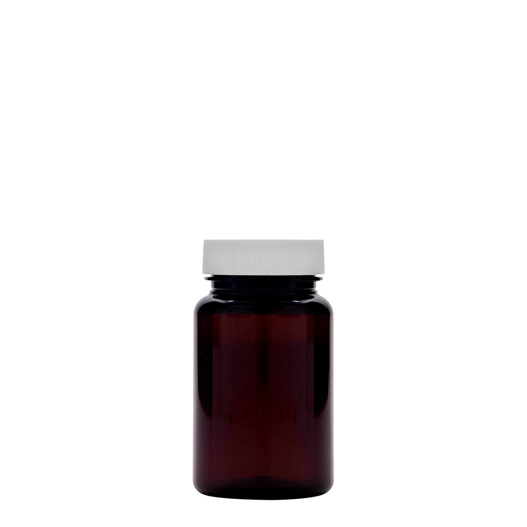 75 ml PET-Packer, plastica, marrone, bocca: 38/400