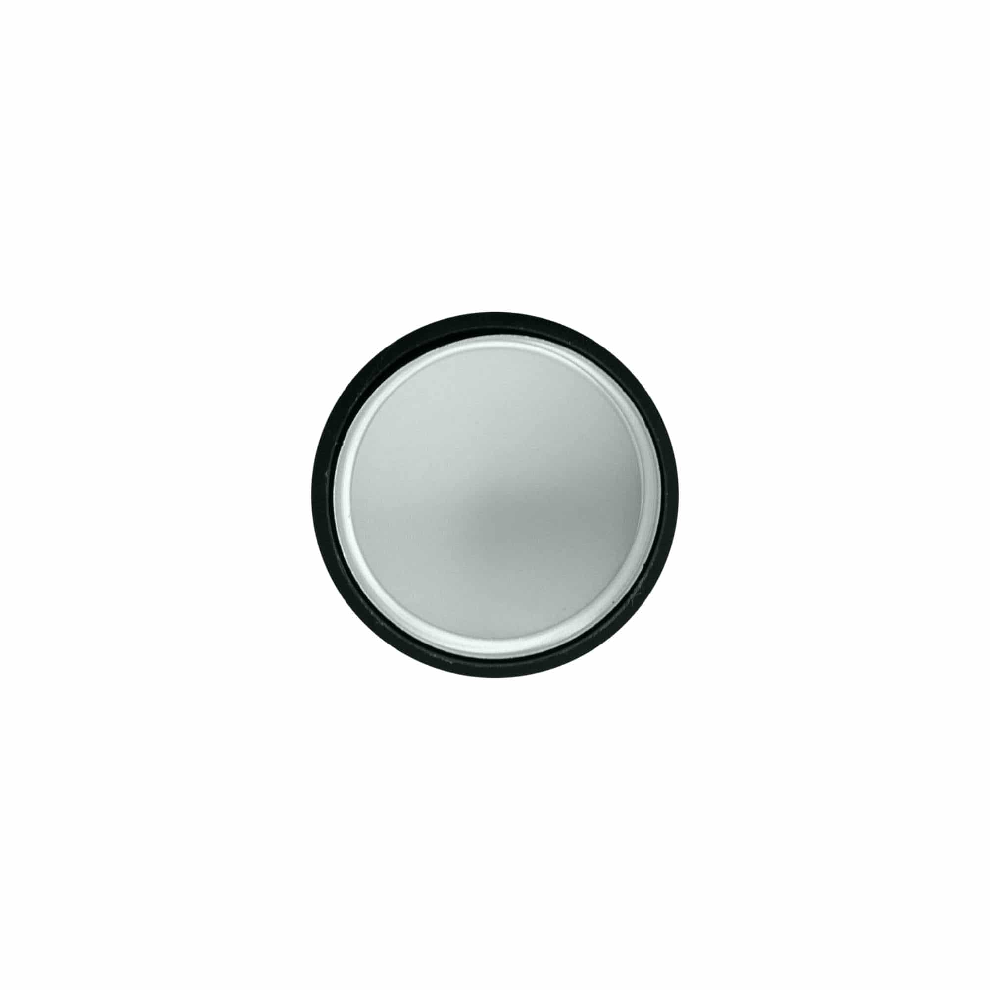 Tappo a vite, plastica ABS, argento, per bocca: GPI 28/400