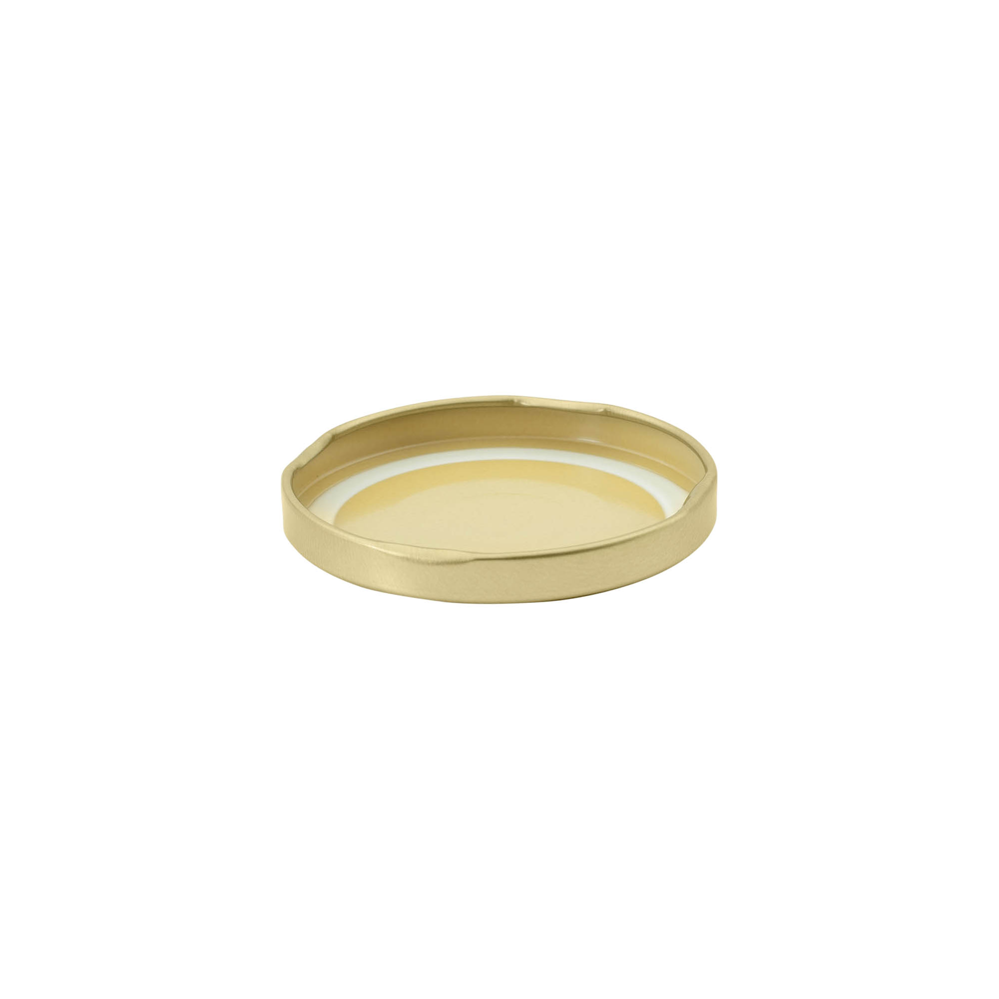 Tappo Twist-Off, lamina bianca, oro, per bocca: TO 66 Tappo Twist-Off, lamina bianca, oro, per bocca: TO 66