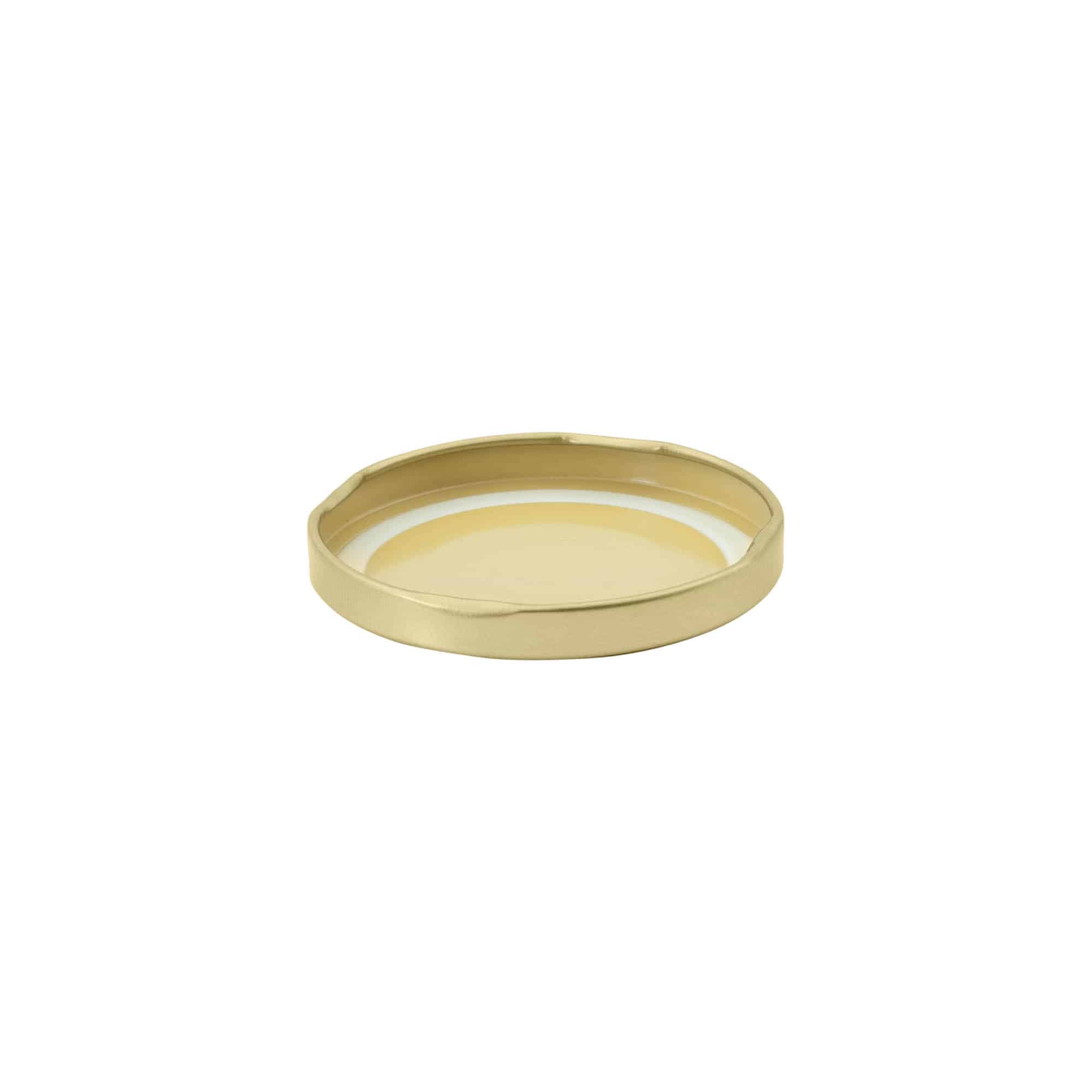 Tappo Twist-Off, lamina bianca, oro, per bocca: TO 66