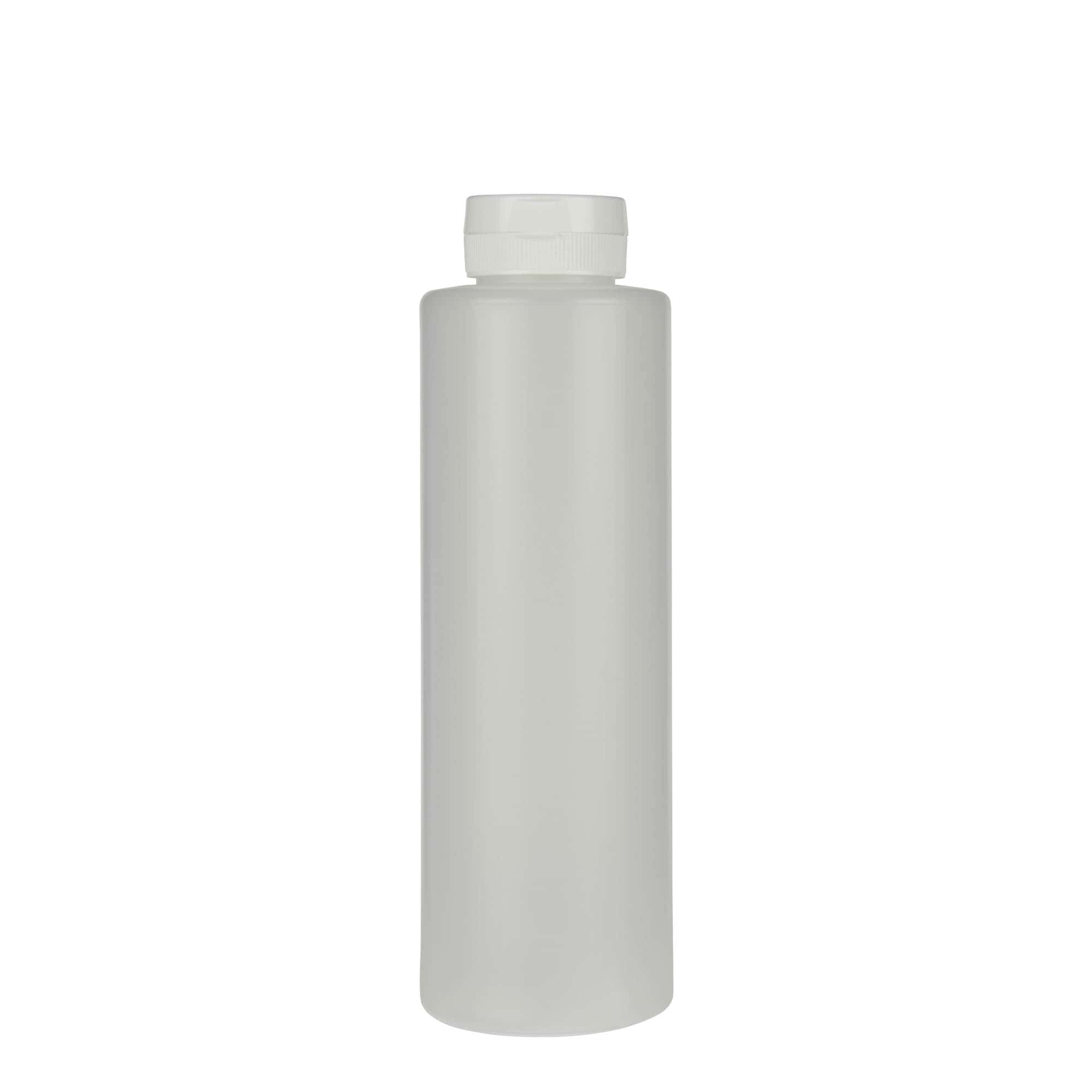 Bottiglia per salse 500 ml, plastica LDPE, naturale, bocca: 38/400