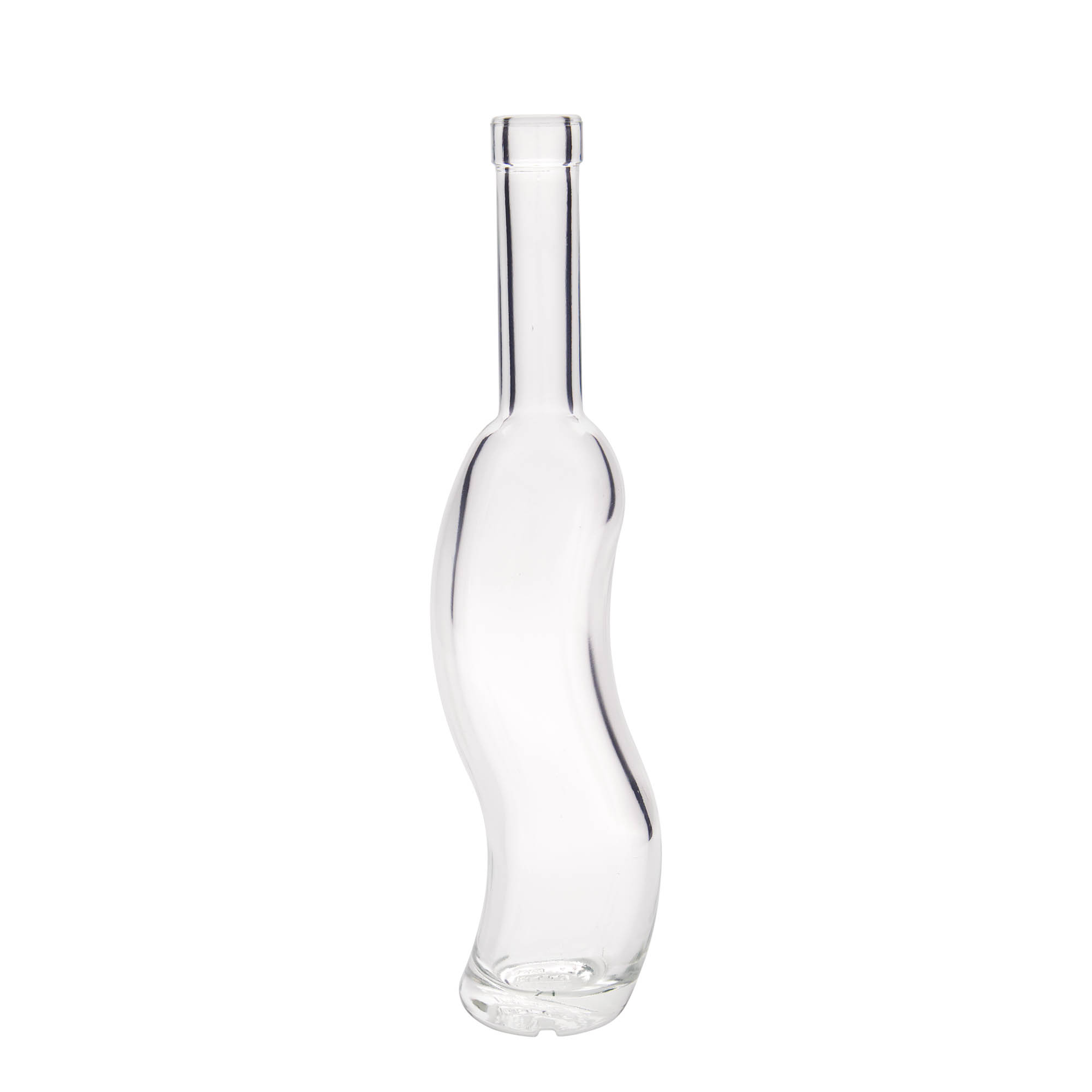Bottiglia di vetro da 350 ml 'La-Ola', semirotonda, bocca: sughero Bottiglia di vetro da 350 ml 'La-Ola', semirotonda, bocca: sughero