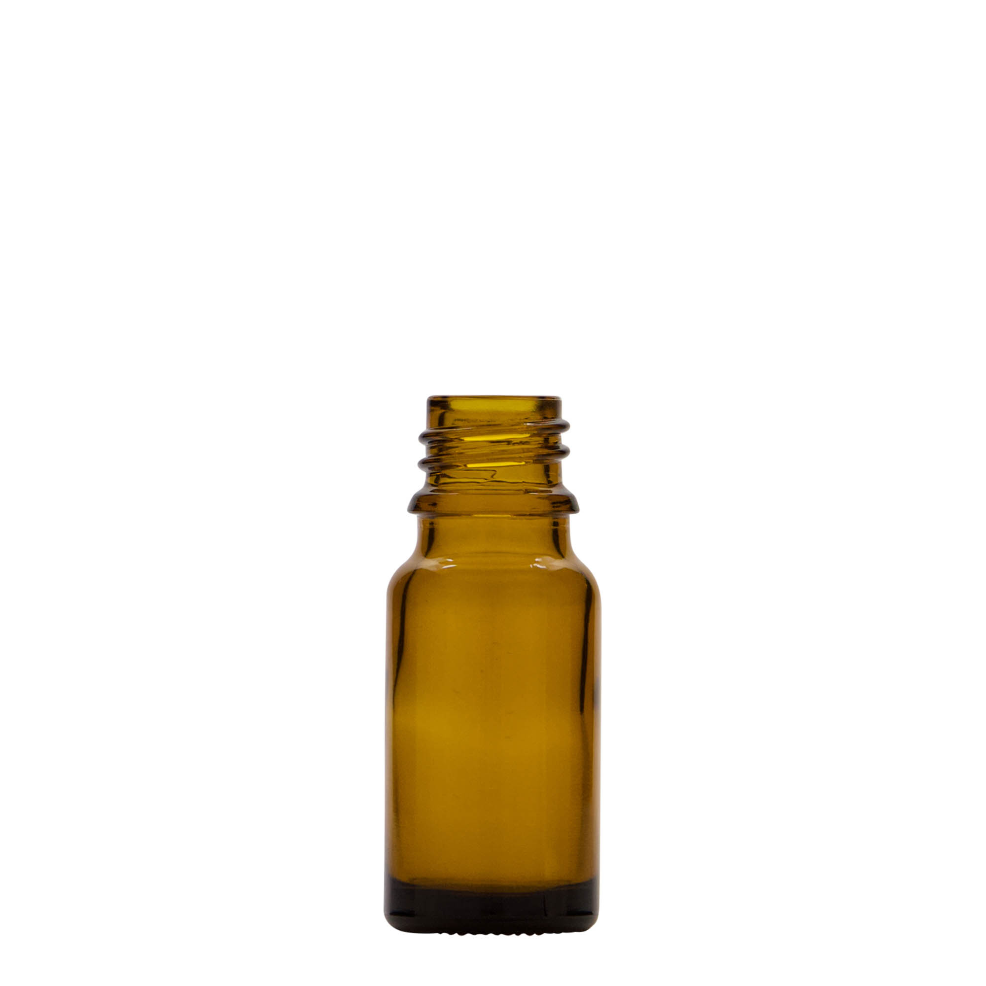 Flacone medico da 10 ml con pompa per lozione, vetro, marrone, bocca: DIN 18