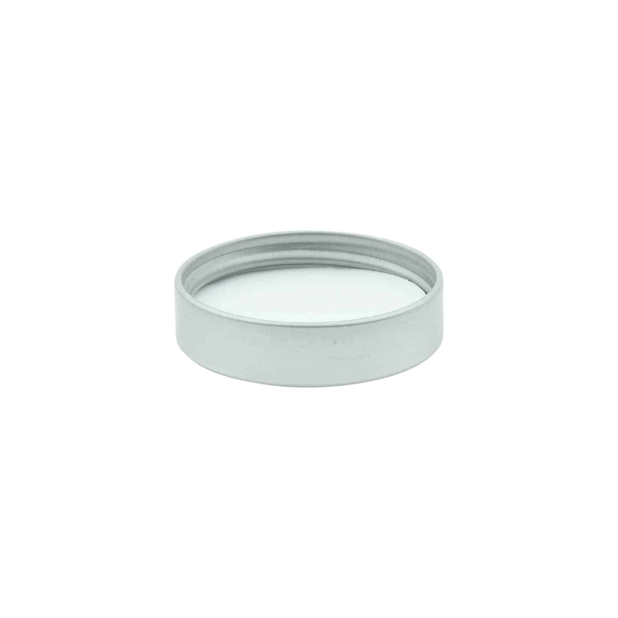 Tappo a vite, metallo, argento, per imboccatura: GPI 38/400