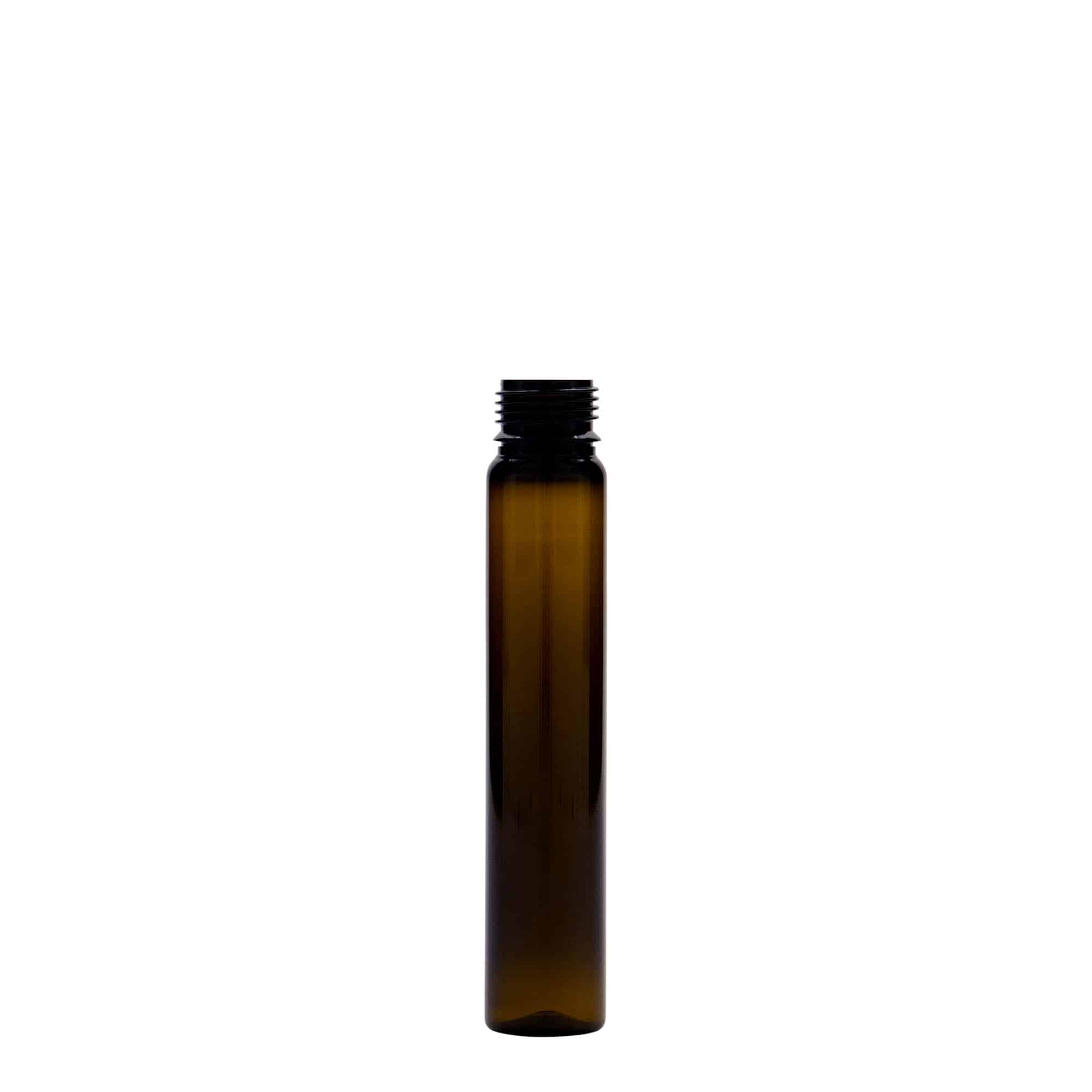 25 ml tubo in PET, plastica, marrone, bocca: chiusura a vite