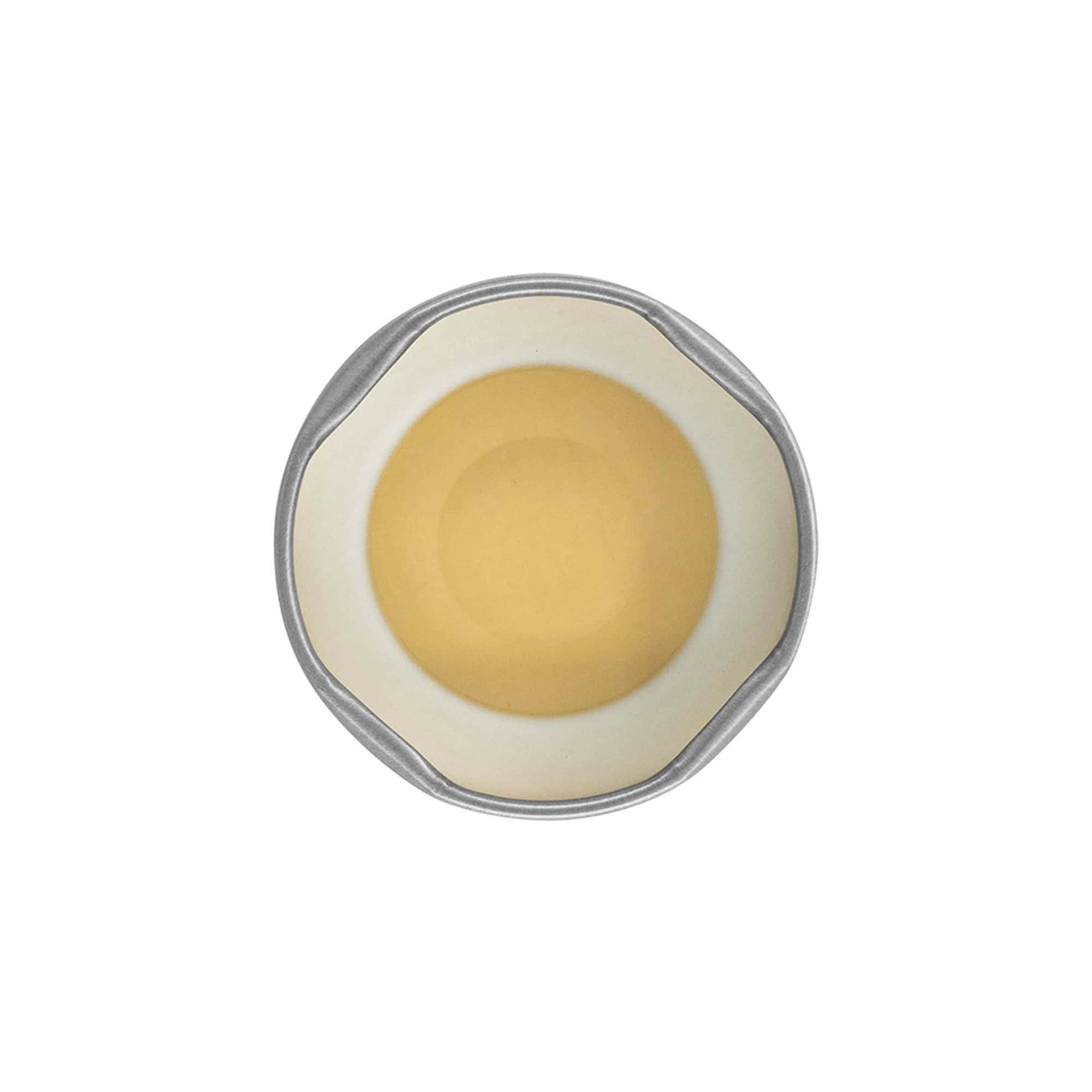 Tappo Twist-Off, lamina bianca, argento, per bocca: TO 43 Tappo Twist-Off, lamina bianca, argento, per bocca: TO 43