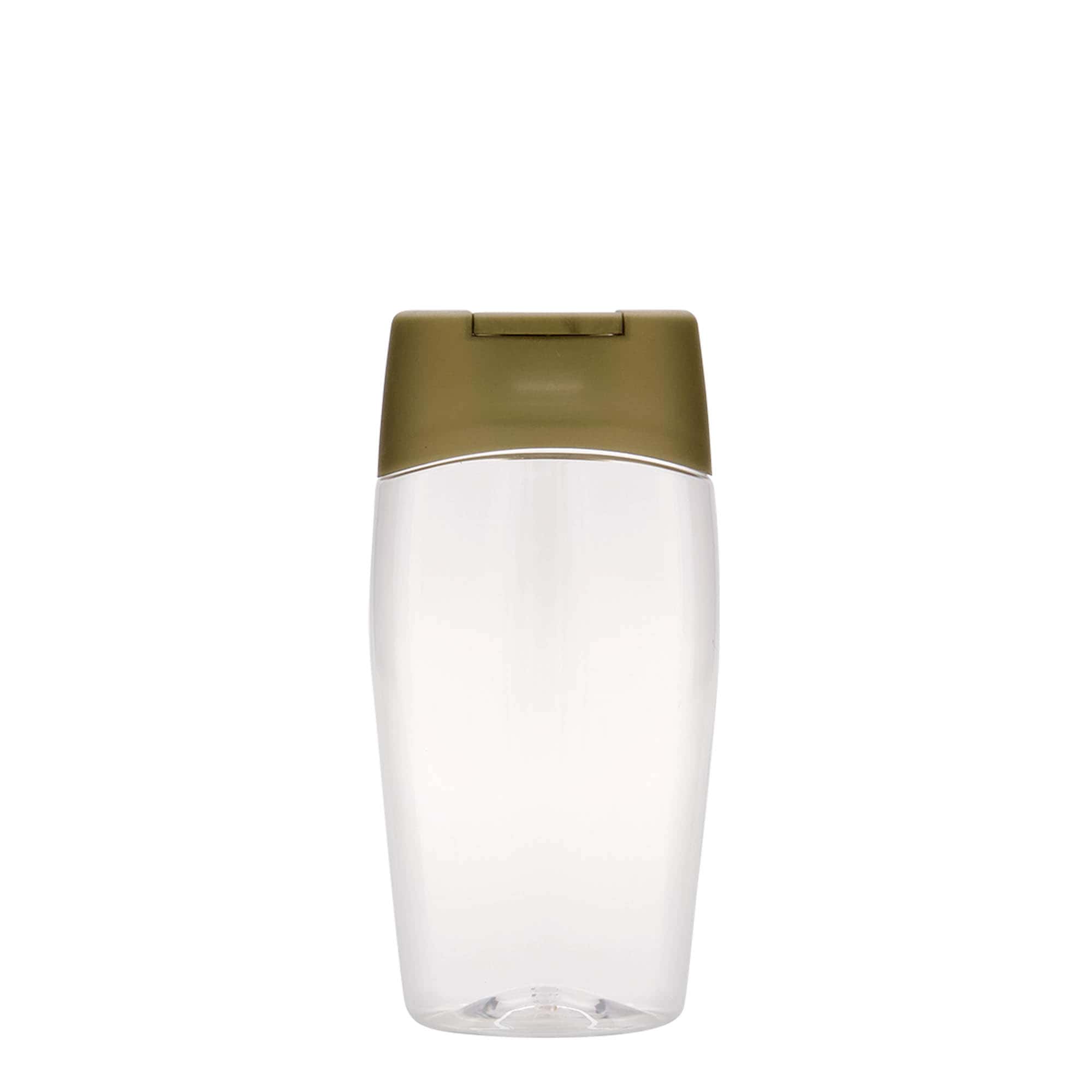 Bottiglia PET da 200 ml 'Squeeze', ovale, plastica