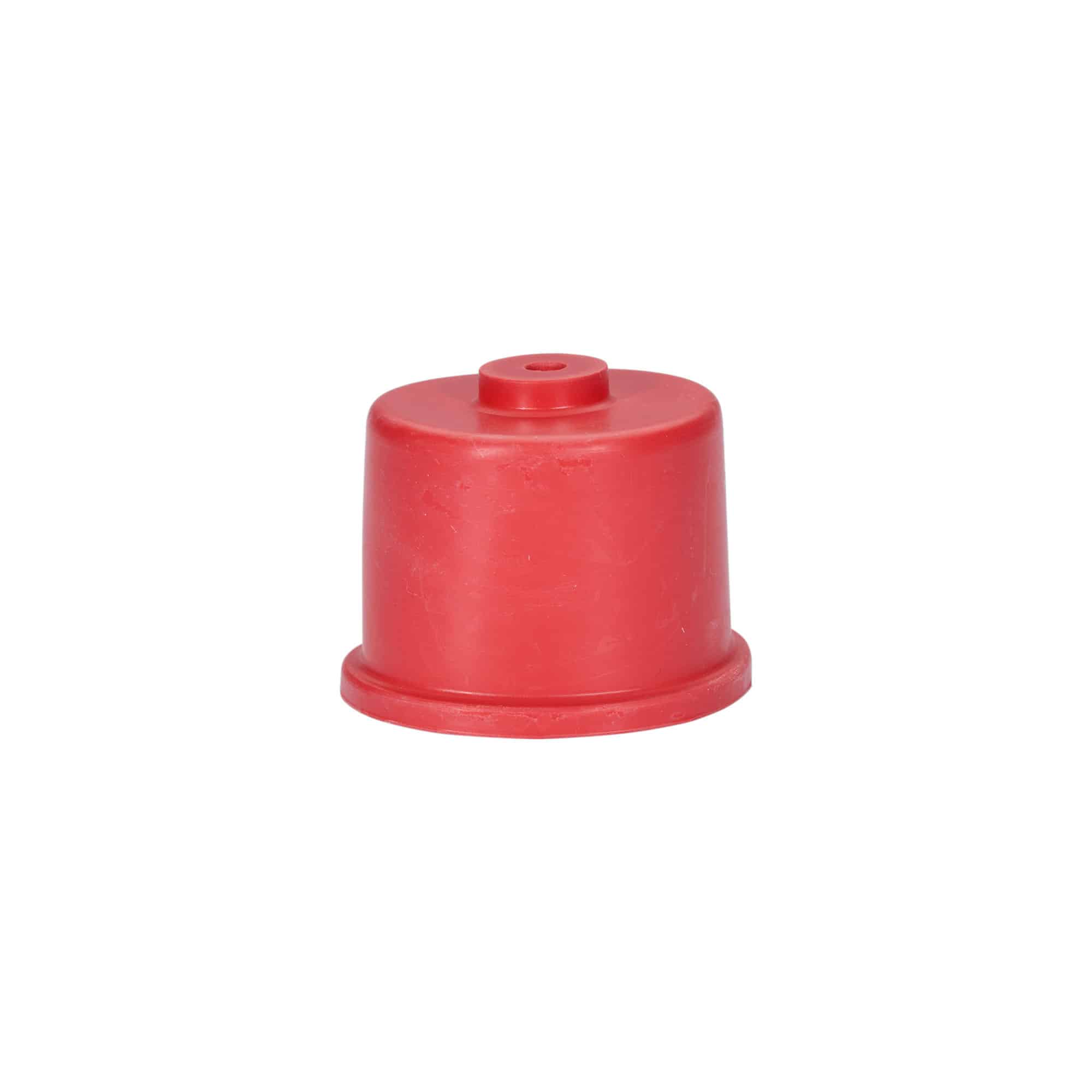 Tappo gorgogliatore N. 5, gomma, rosso Tappo gorgogliatore N. 5, gomma, rosso
