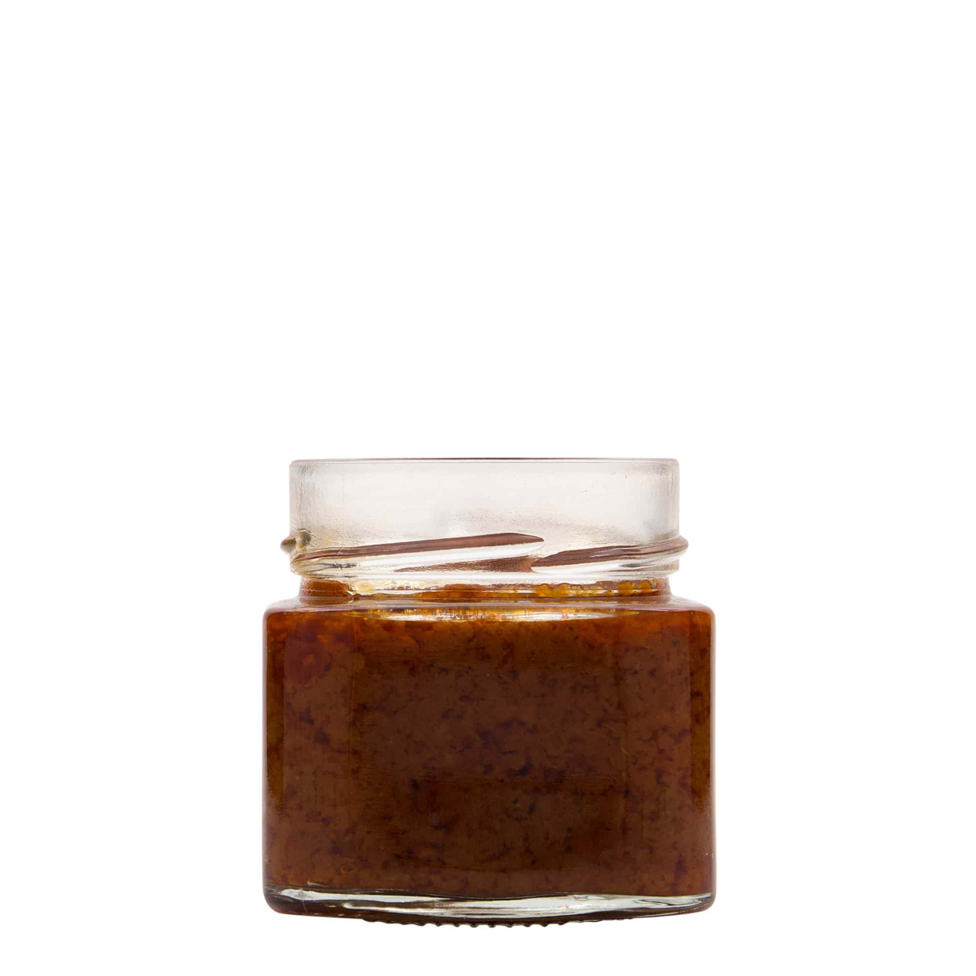 212 ml barattolo quadrato 'Kimba', bocca: Extra-Deep-Twist-Off (EDTO 70)