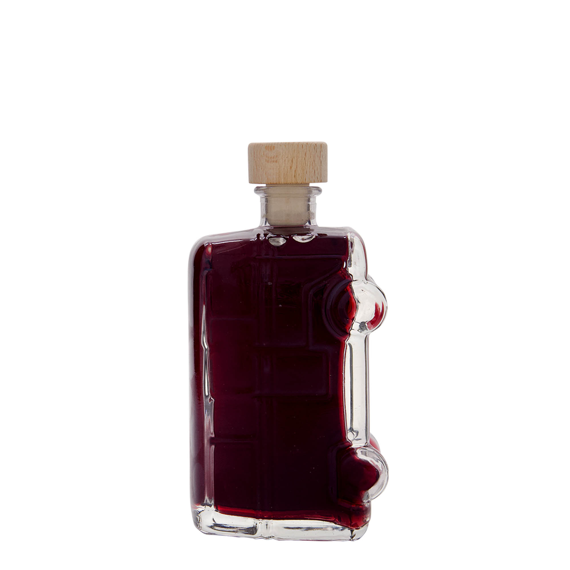 Bottiglia di vetro da 200 ml 'Bulli', bocca: sughero Bottiglia di vetro da 200 ml 'Bulli', bocca: sughero