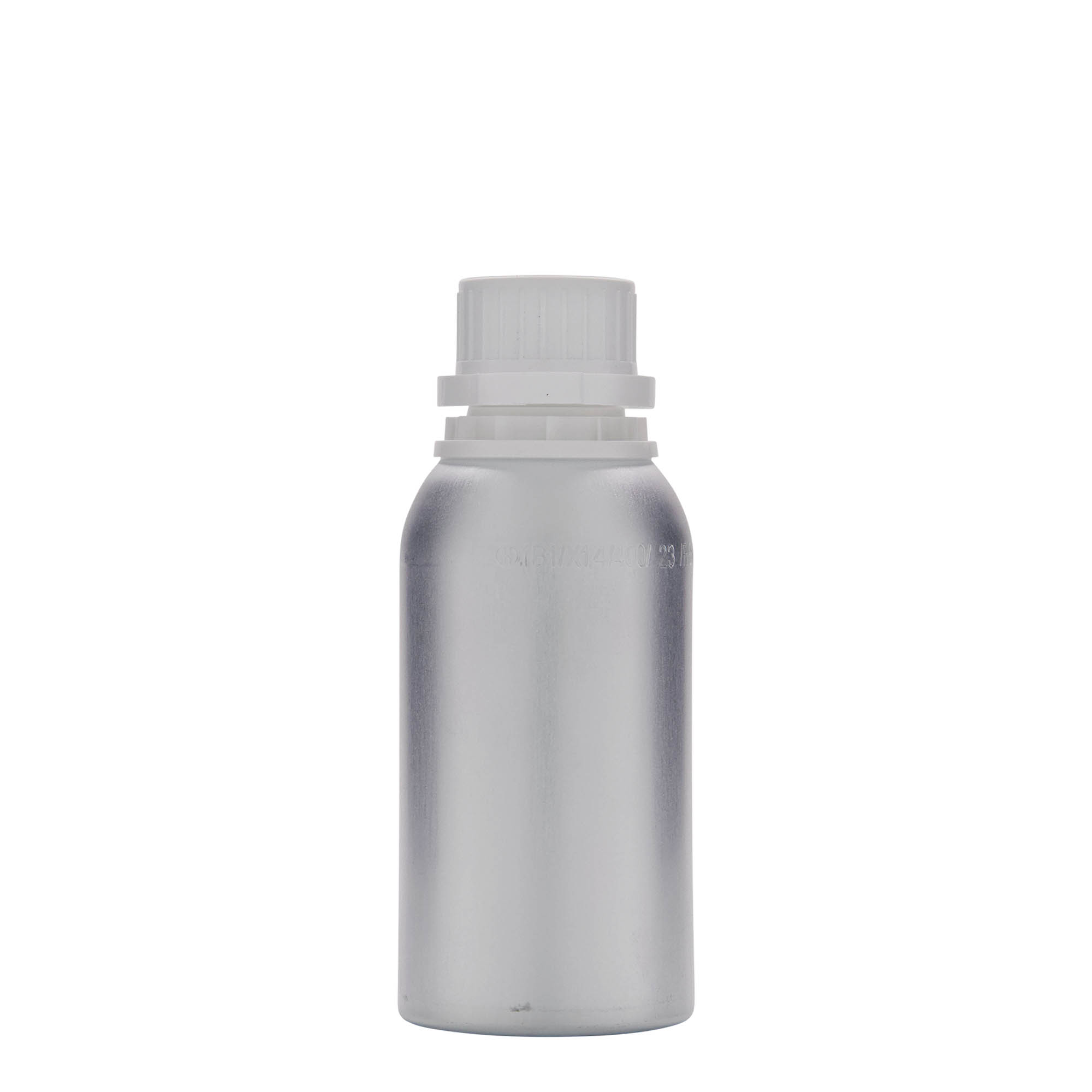 Bottiglia in alluminio da 275 ml, metallo, argento, bocca: DIN 32