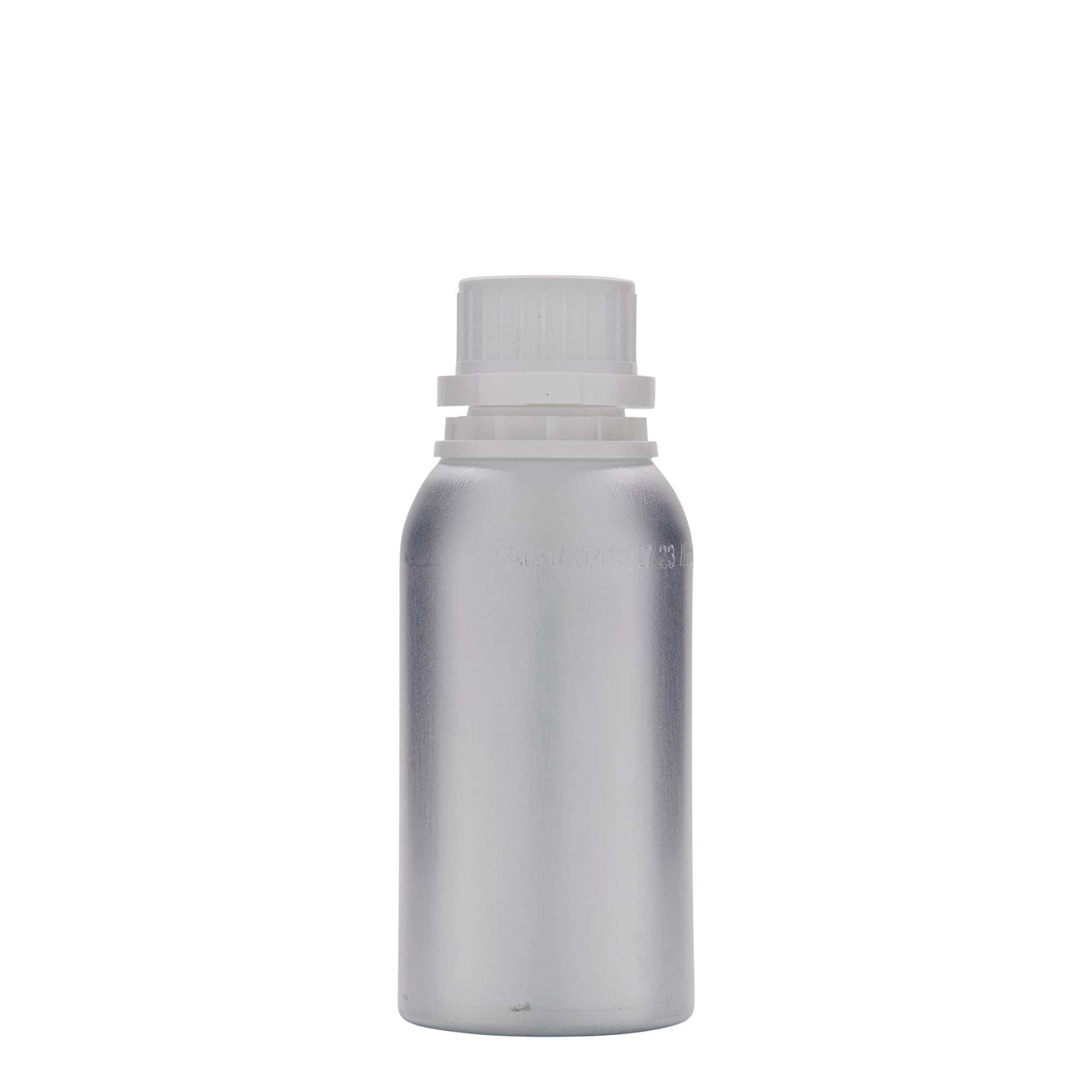 Bottiglia in alluminio da 275 ml, metallo, argento, bocca: DIN 32