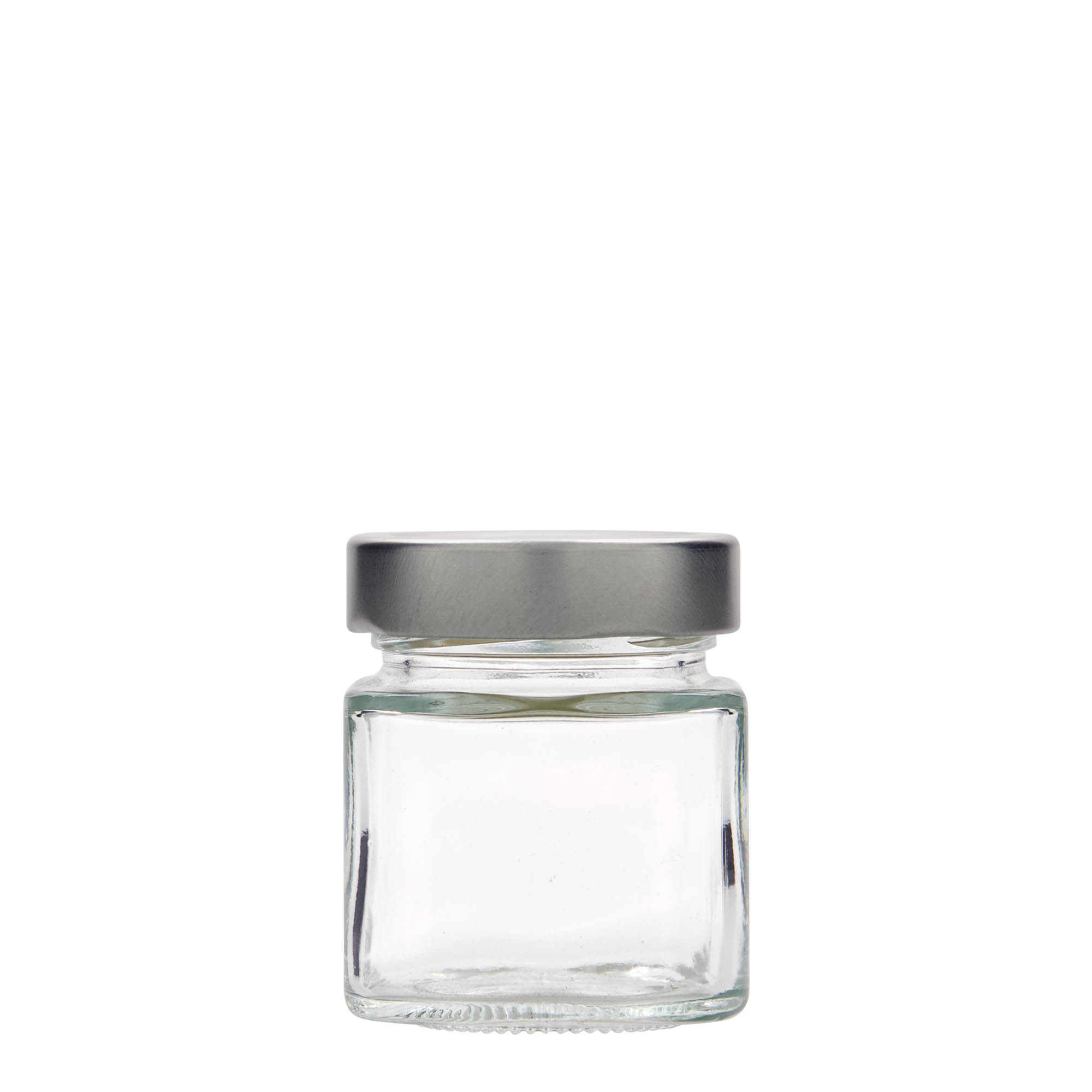 156 ml barattolo quadrato 'Funny', bocca: Deep-Twist-Off (DTO 58)