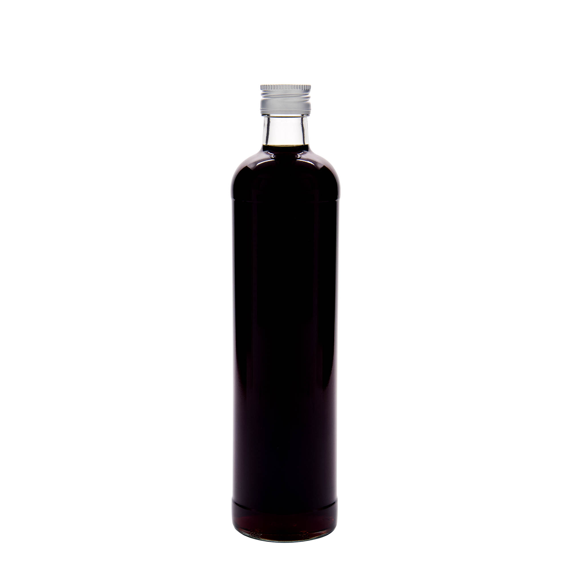 Bottiglia a fiasco da 500 ml, vetro, bocca: PP 28