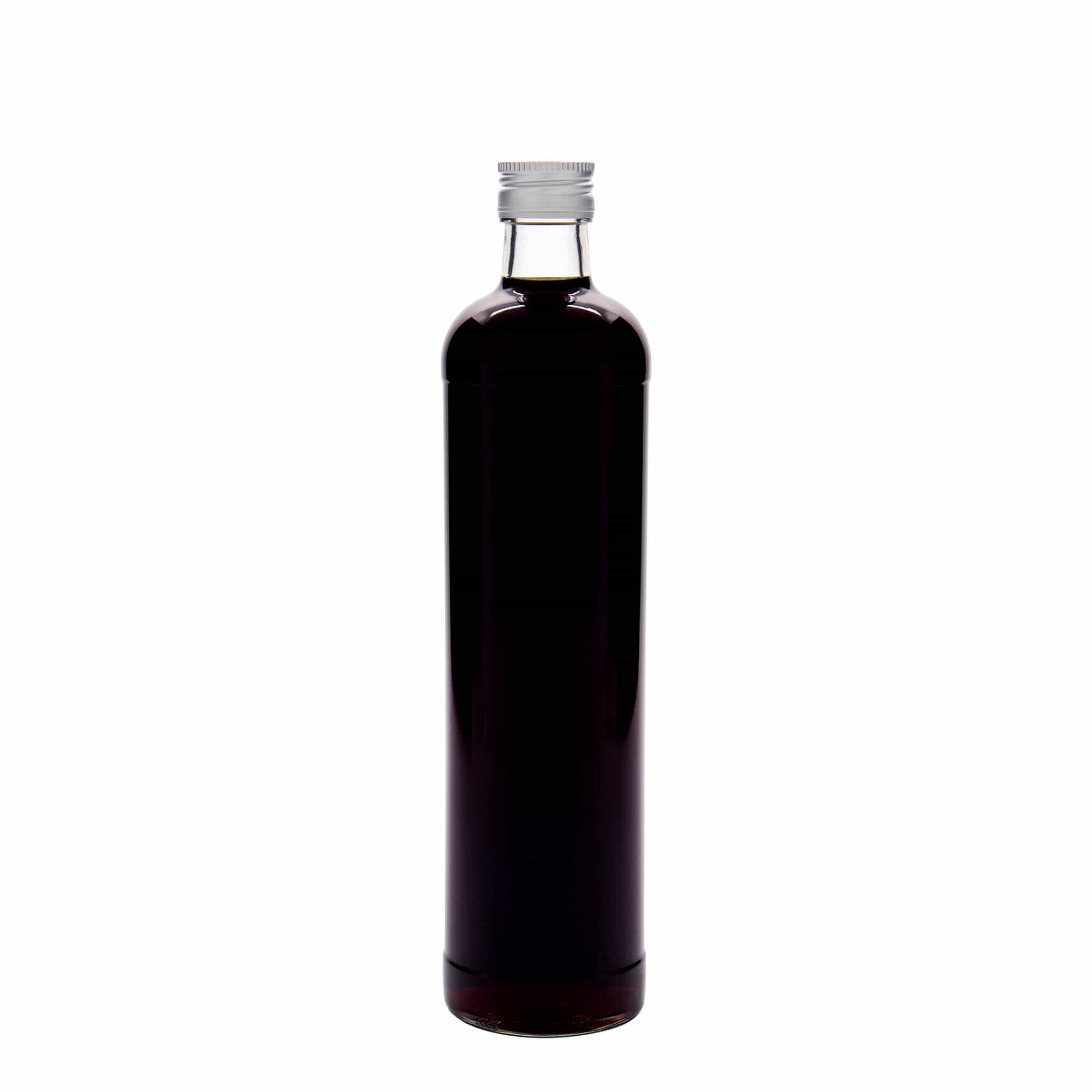Bottiglia a fiasco da 500 ml, vetro, bocca: PP 28