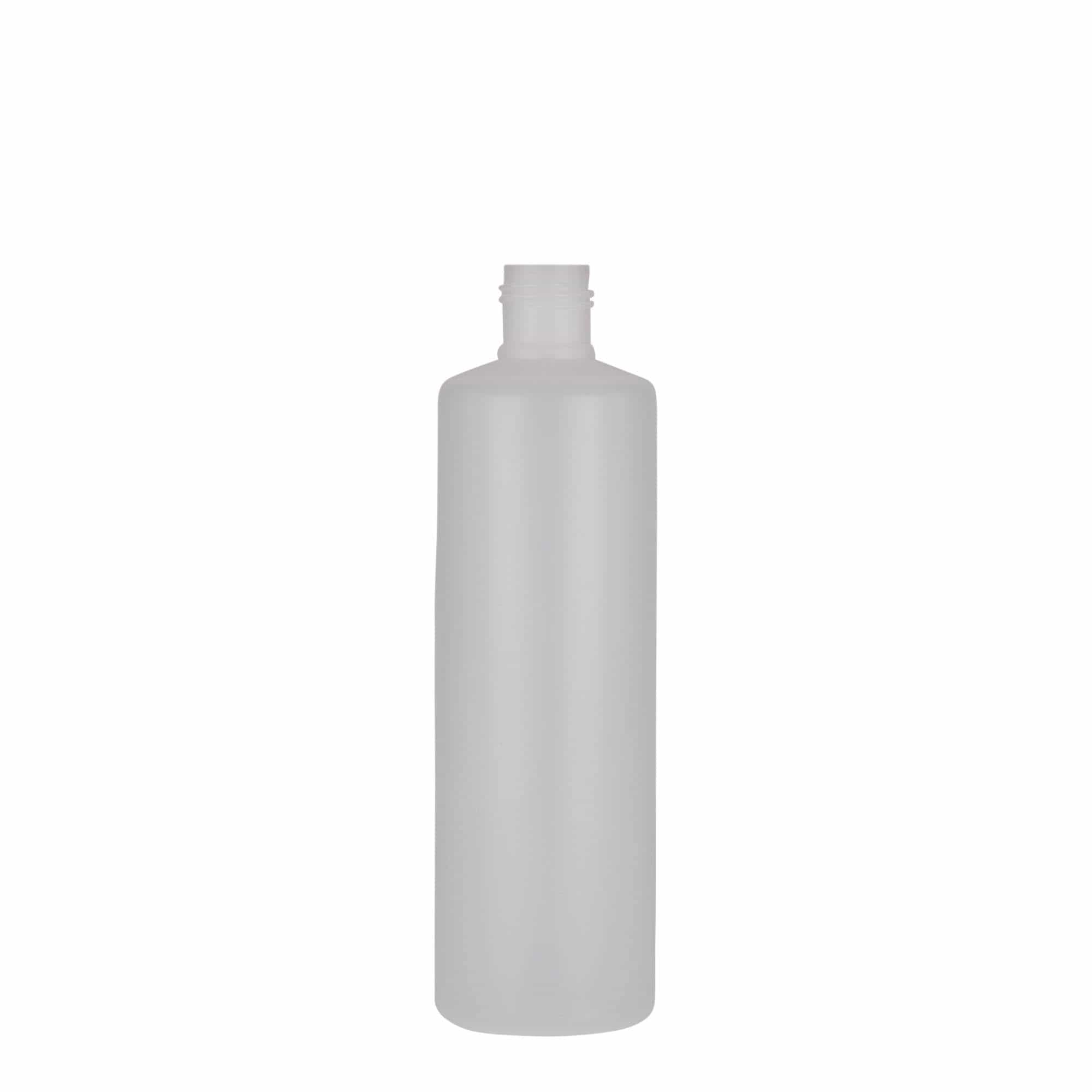 250 ml Bottiglia cilindrica, plastica PE, naturale, imboccatura: a vite 250 ml Bottiglia cilindrica, plastica PE, naturale, imboccatura: a vite
