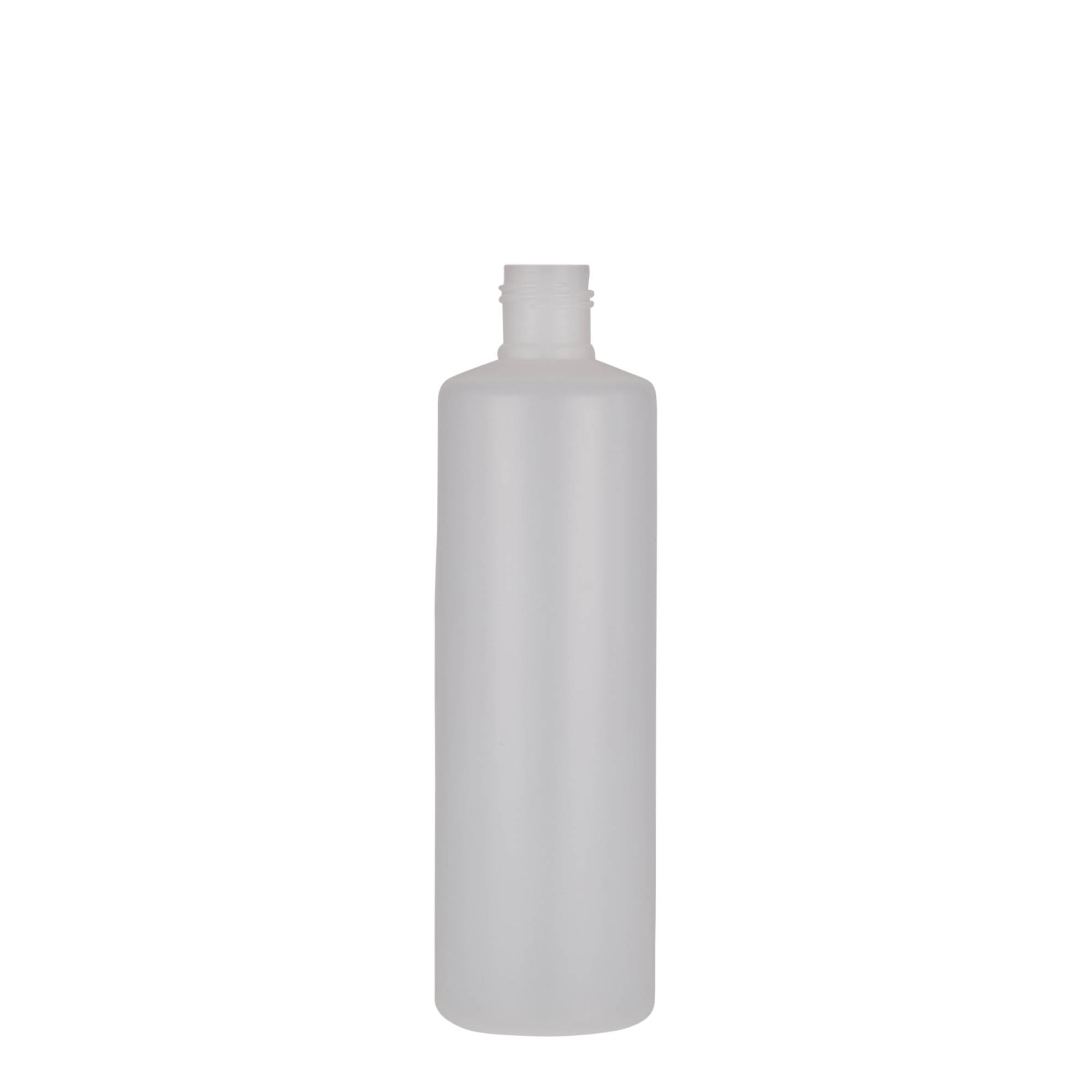 250 ml bottiglia rotonda, plastica PE, naturale, bocca: chiusura a vite