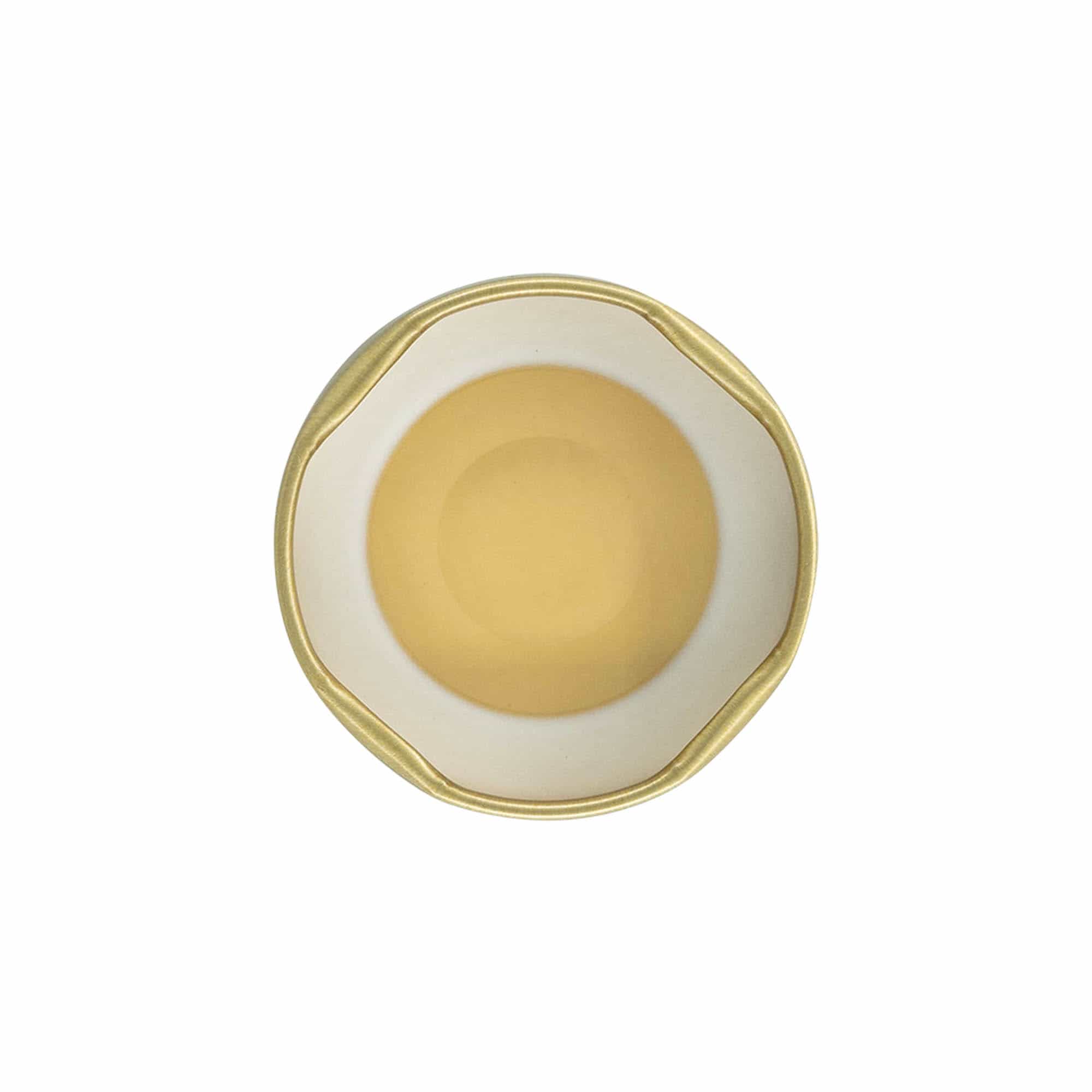 Tappo Twist-Off, banda stagnata, sterilizzabile, oro, per imboccatura: TO 43